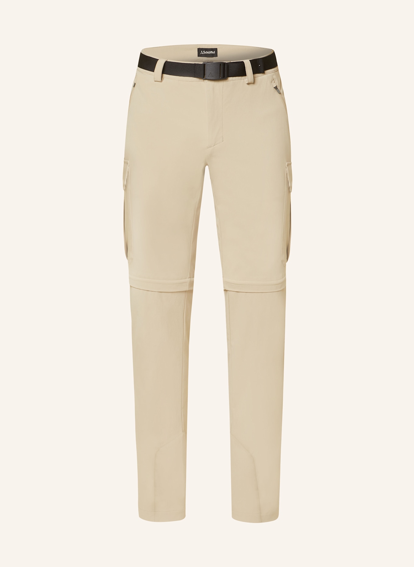Schöffel KYOTO 3 zip-off Cotton-voile trousers: BEIGE