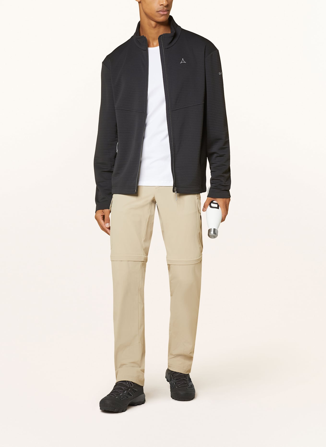 Schöffel KYOTO 3 zip-off Cotton-voile trousers: BEIGE