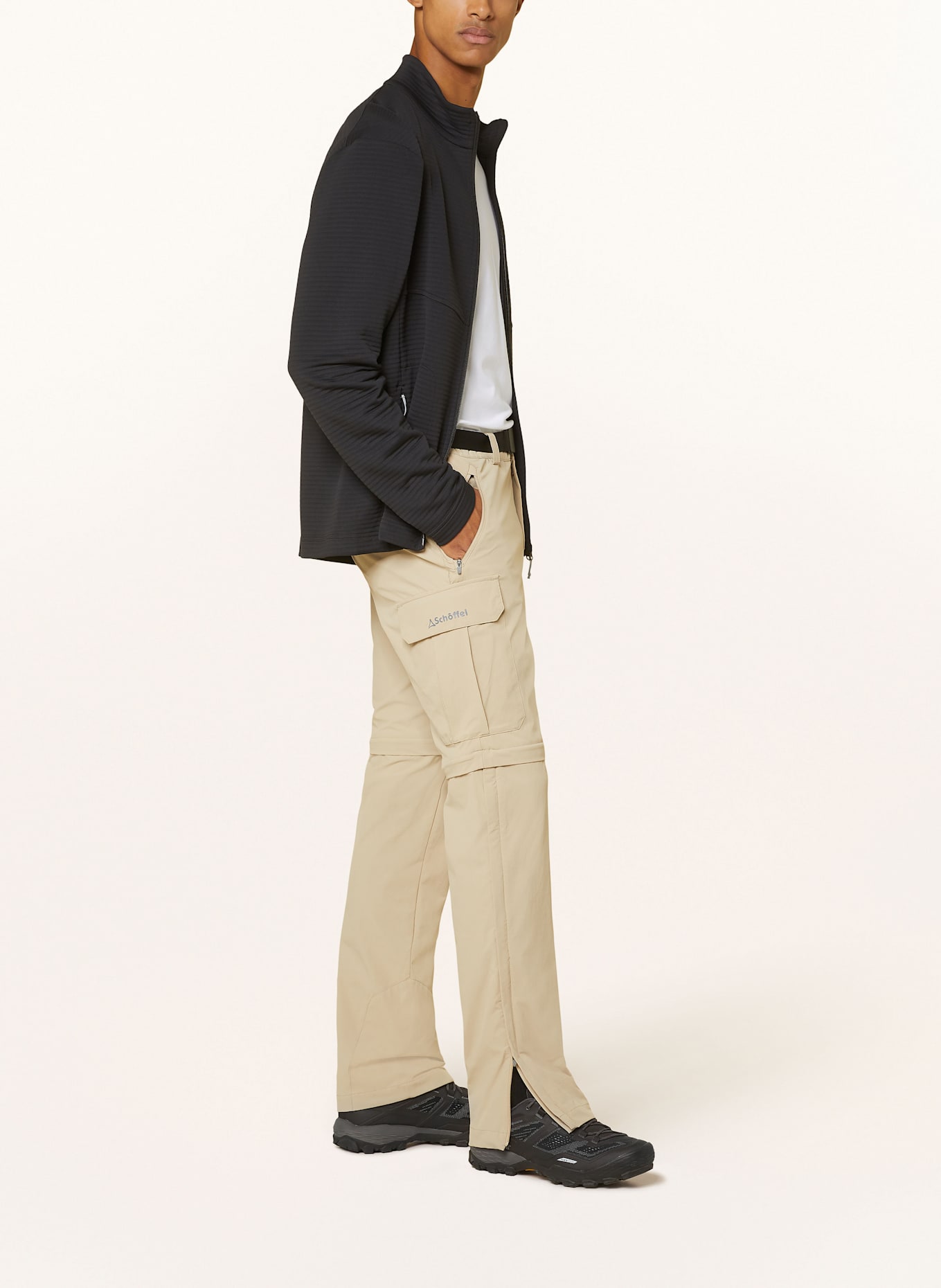 Schöffel KYOTO 3 zip-off Cotton-voile trousers: BEIGE