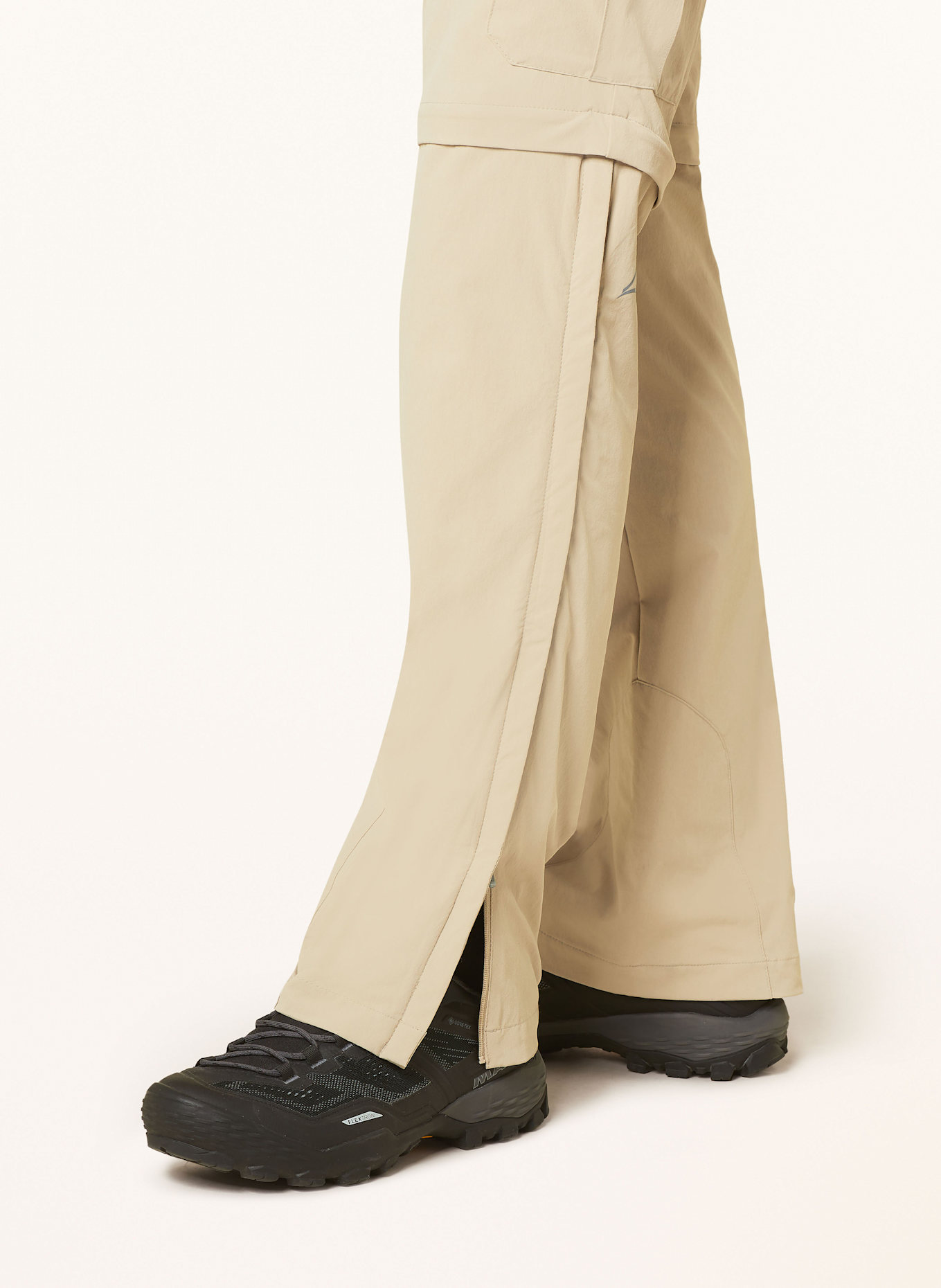 Schöffel KYOTO 3 zip-off Cotton-voile trousers: BEIGE