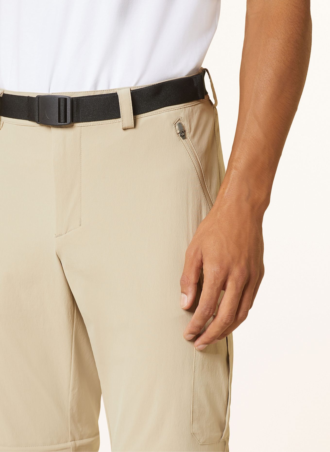Schöffel KYOTO 3 zip-off Cotton-voile trousers: BEIGE