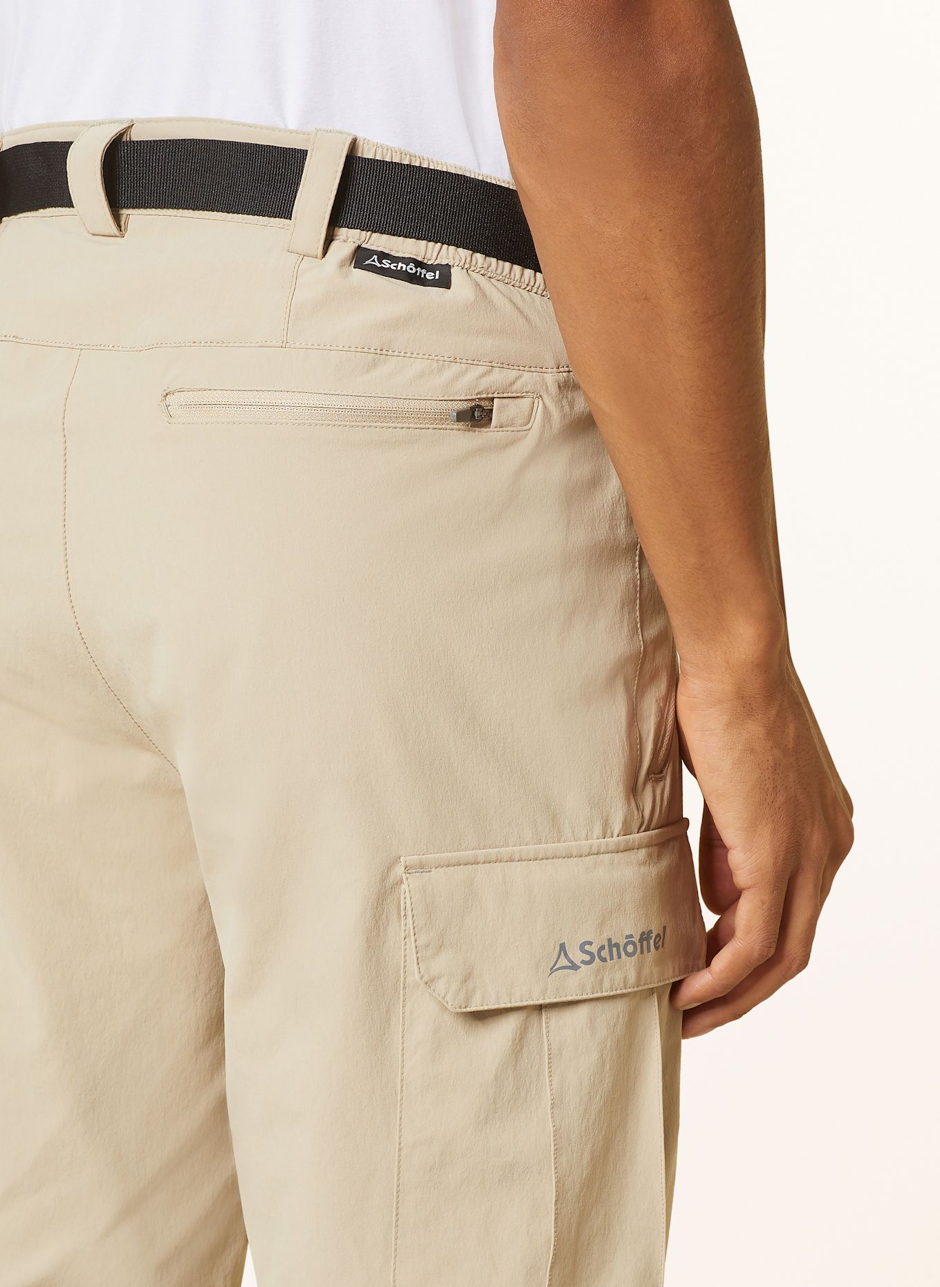 Schöffel KYOTO 3 zip-off Cotton-voile trousers: BEIGE