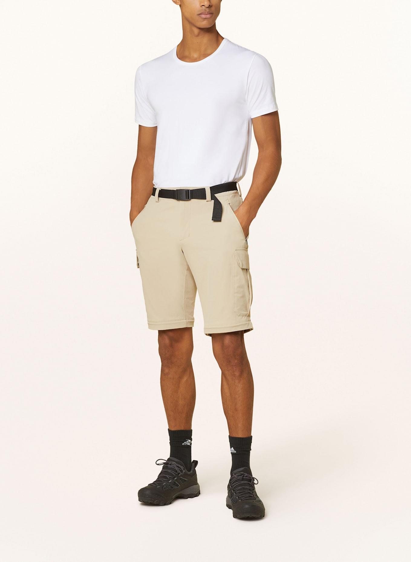 Schöffel KYOTO 3 zip-off Cotton-voile trousers: BEIGE