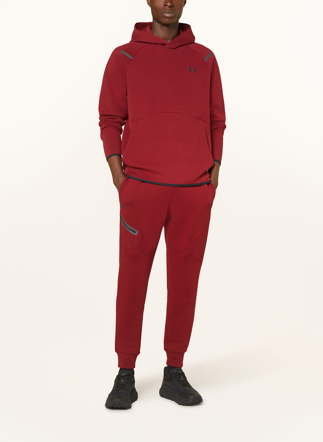 Under armour red sweatpants top