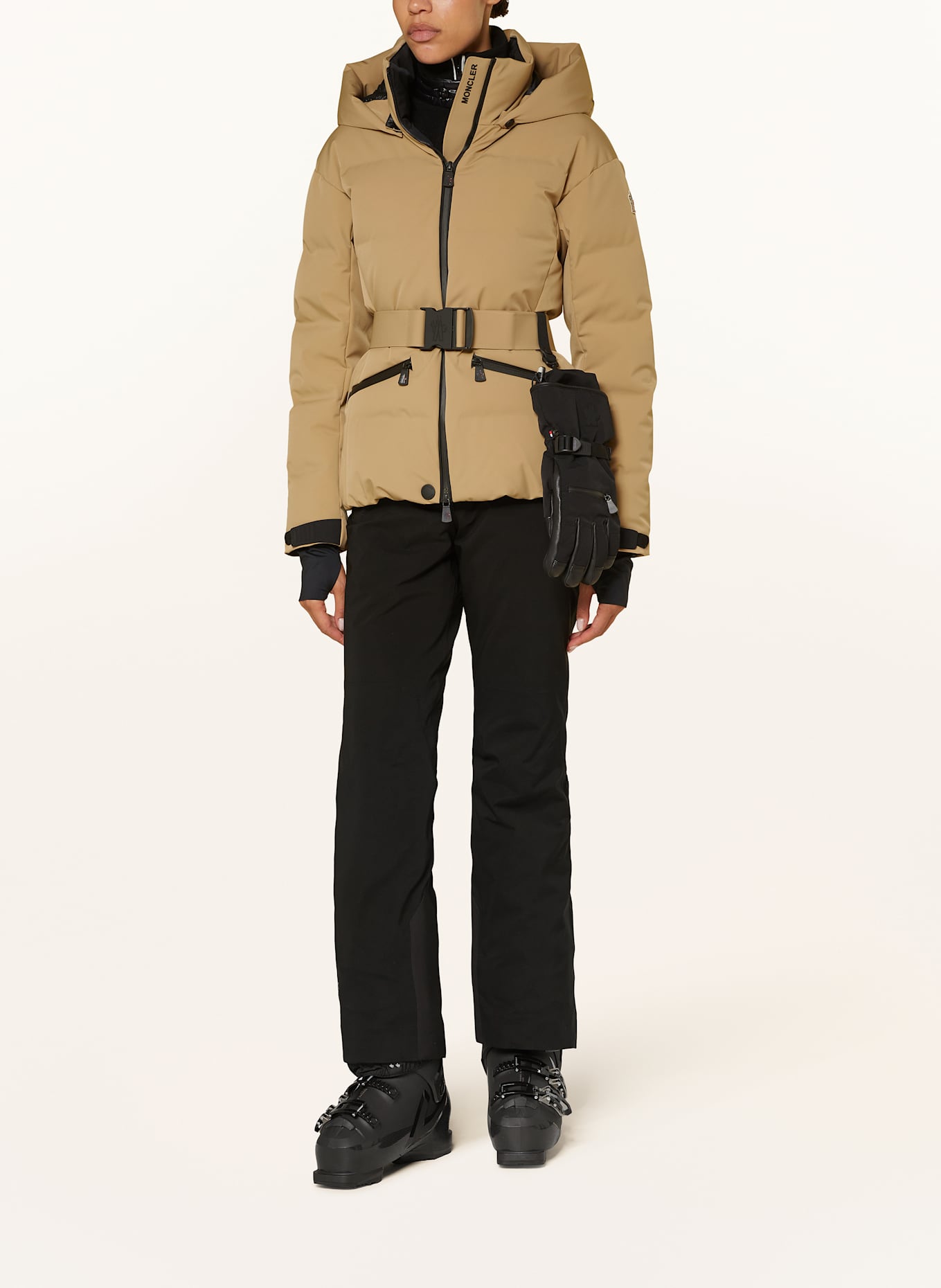 MONCLER GRENOBLE TOLIMA down ski jacket in camel