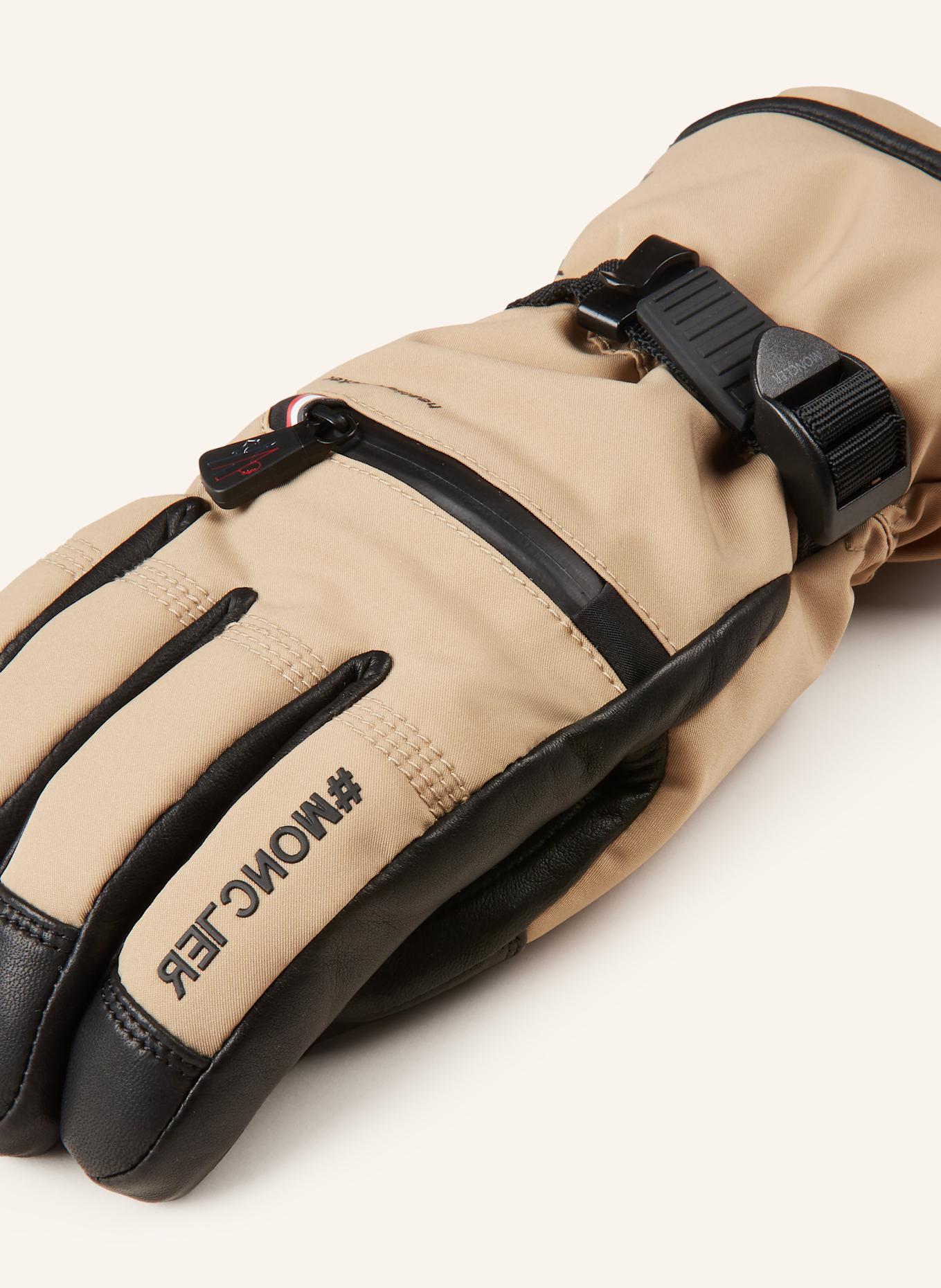 MONCLER GRENOBLE Skihandschuhe: BEIGE/ SCHWARZ (Bild 2)