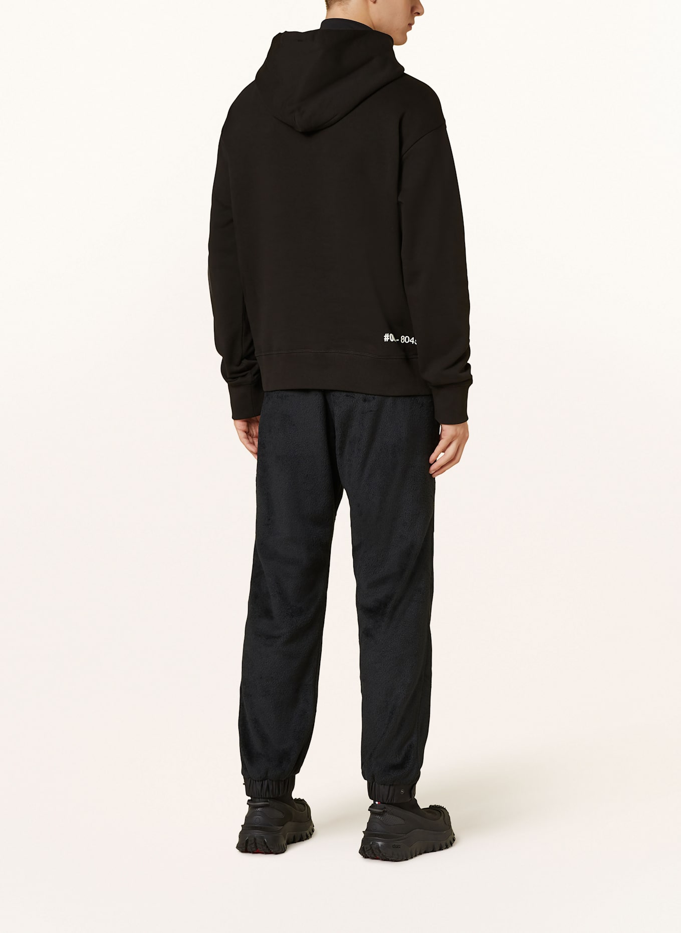 MONCLER GRENOBLE Spodnie w stylu dresowym regular fit: CZARNY