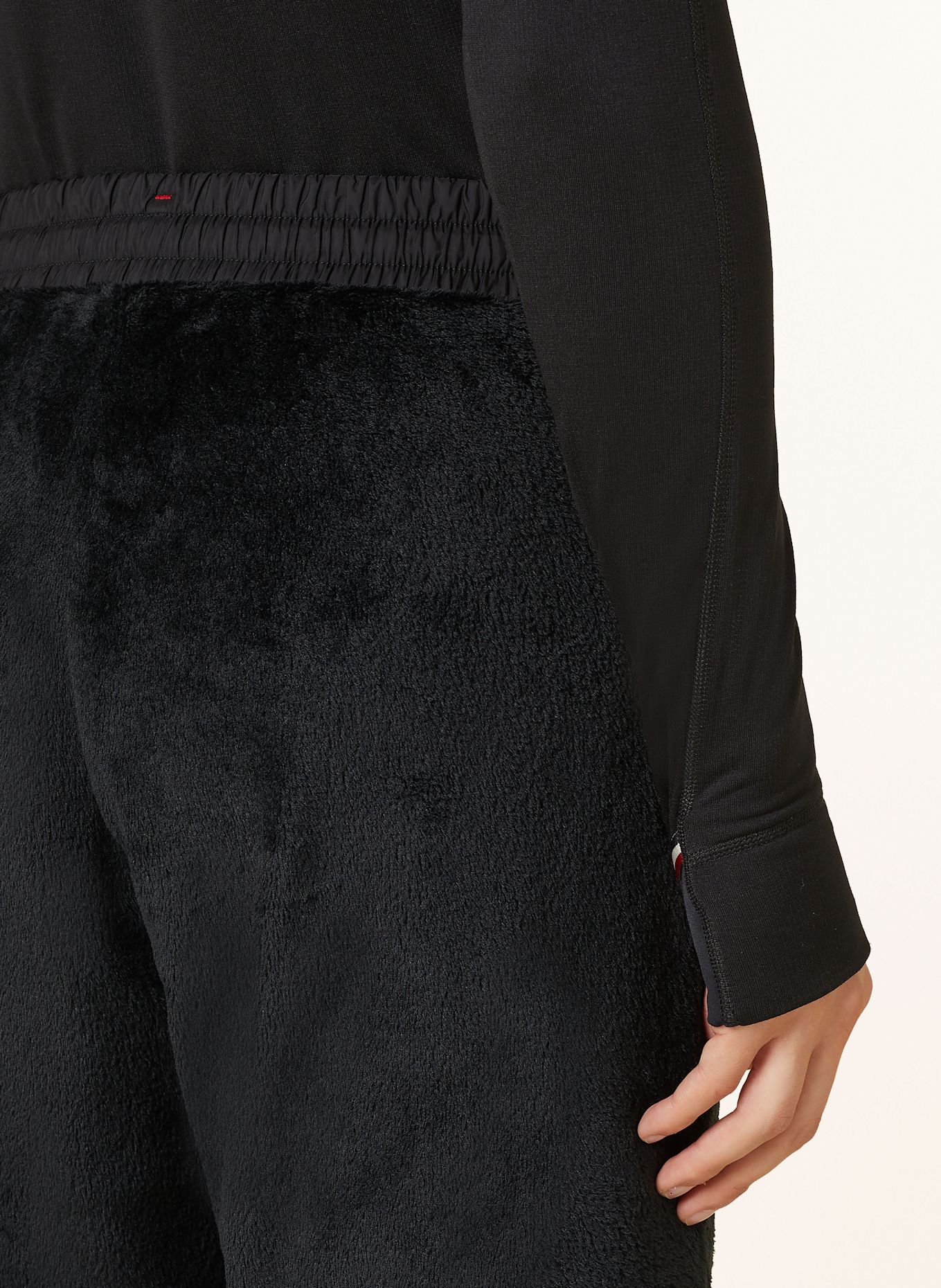 MONCLER GRENOBLE Spodnie w stylu dresowym regular fit: CZARNY