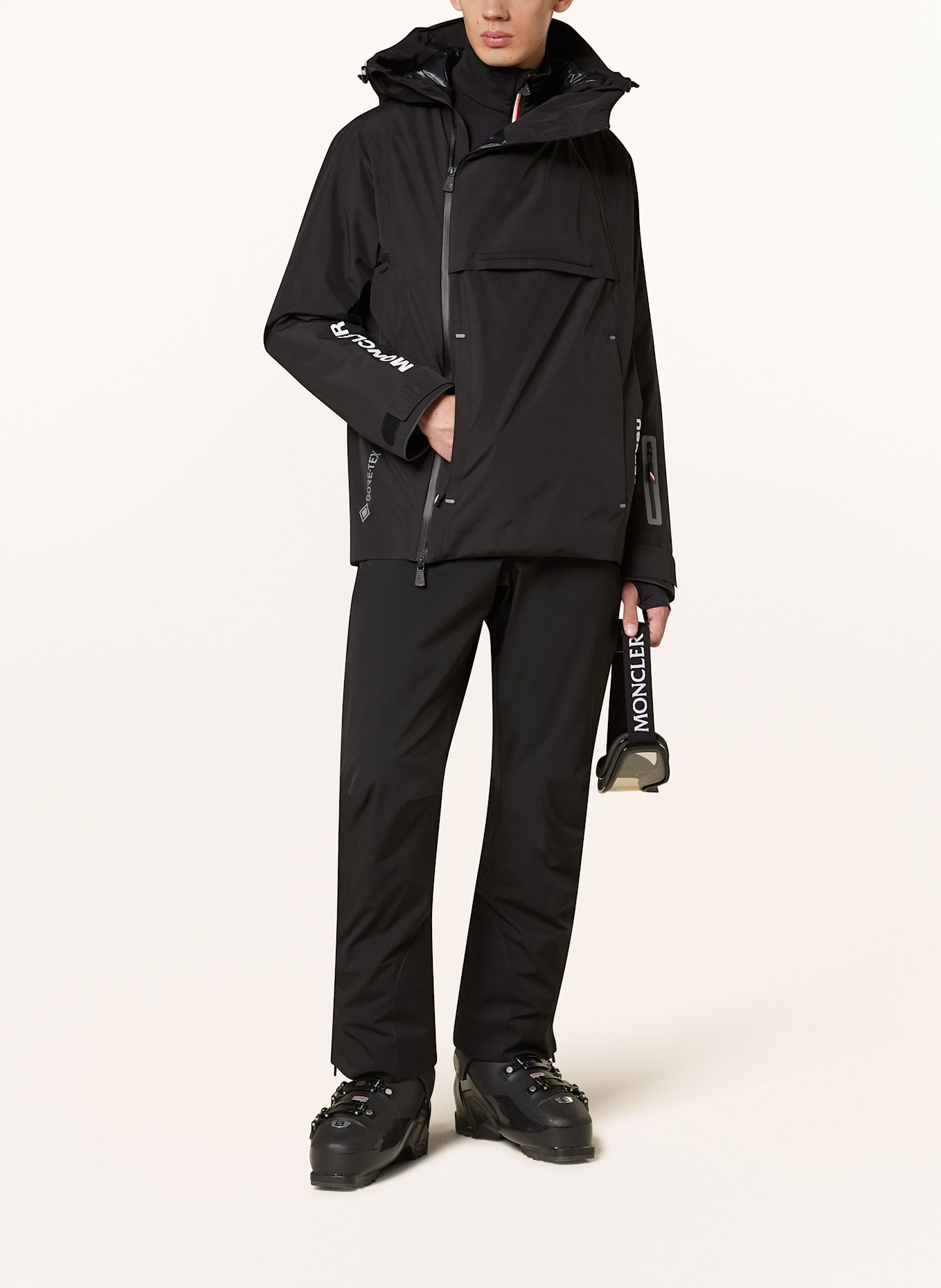 MONCLER GRENOBLE STAZ ski jacket in black