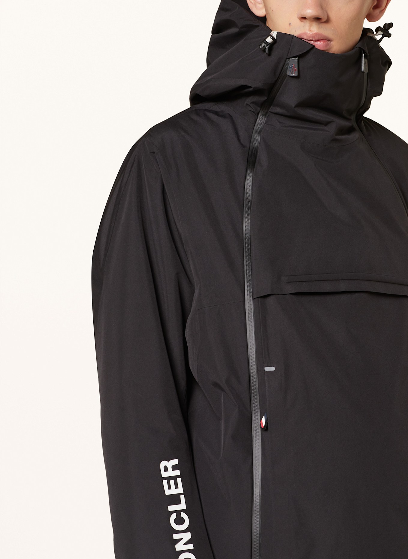 MONCLER GRENOBLE STAZ ski jacket in black