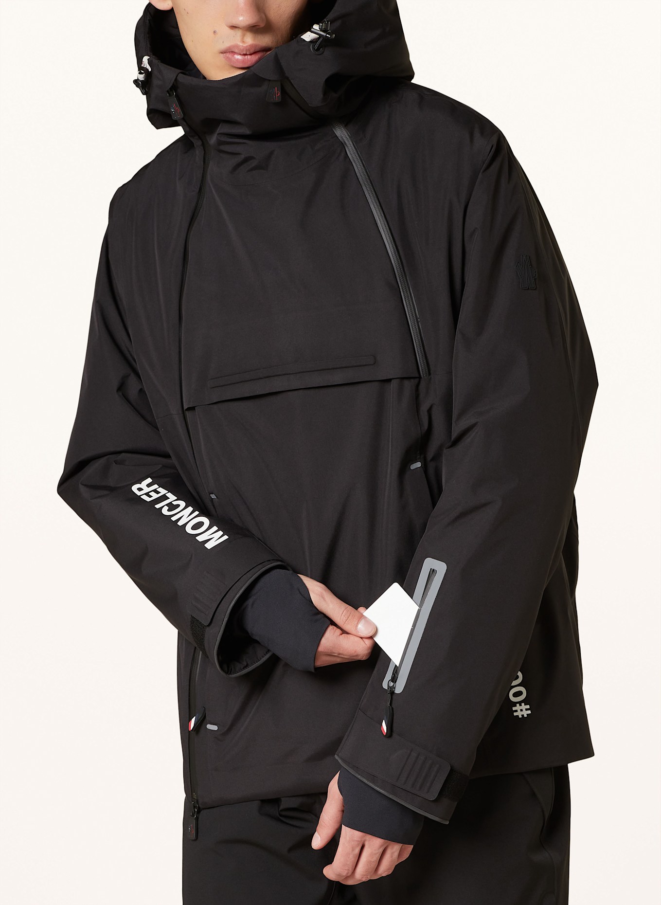 MONCLER GRENOBLE STAZ ski jacket in black