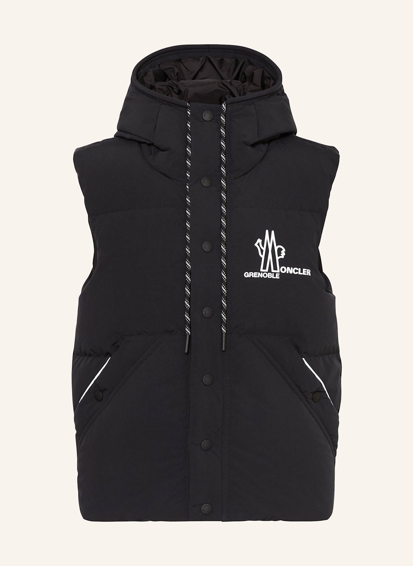 MONCLER GRENOBLE BALDY down vest in black