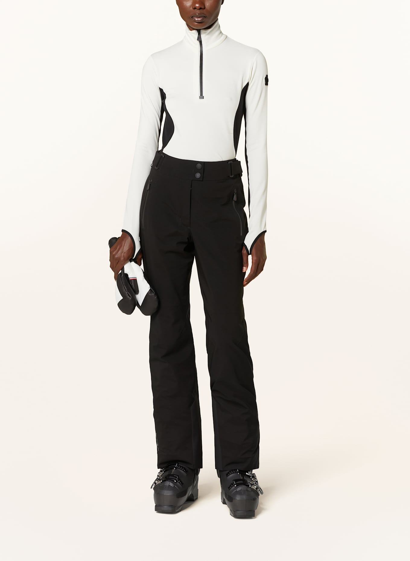 MONCLER GRENOBLE Midlayer: WEISS / SCHWARZ