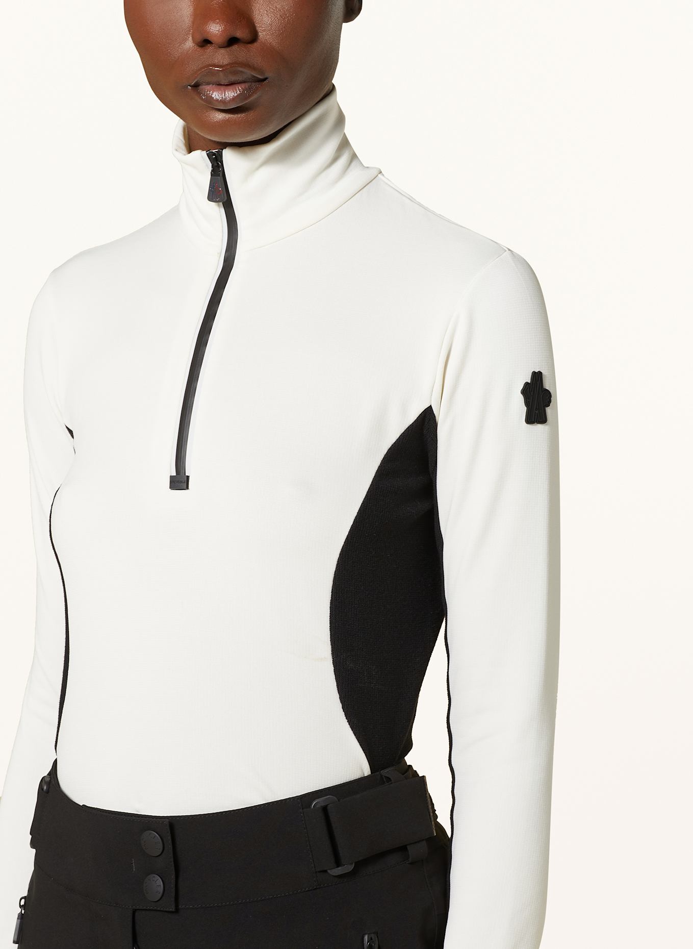 MONCLER GRENOBLE Midlayer: WEISS / SCHWARZ