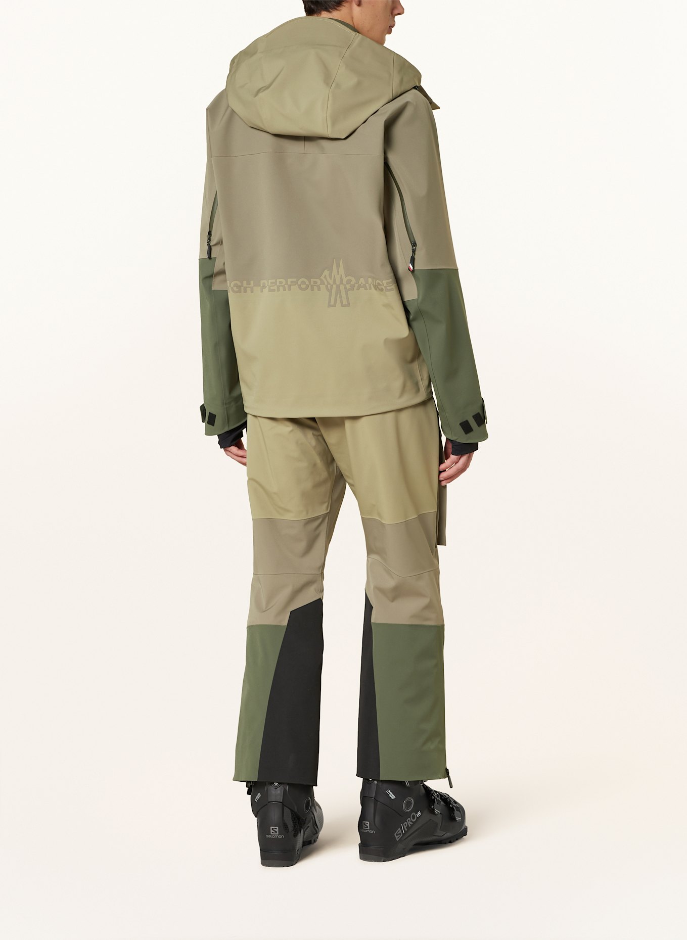 MONCLER GRENOBLE Hardshell-Skijacke FUSSEN: OLIV / KHAKI