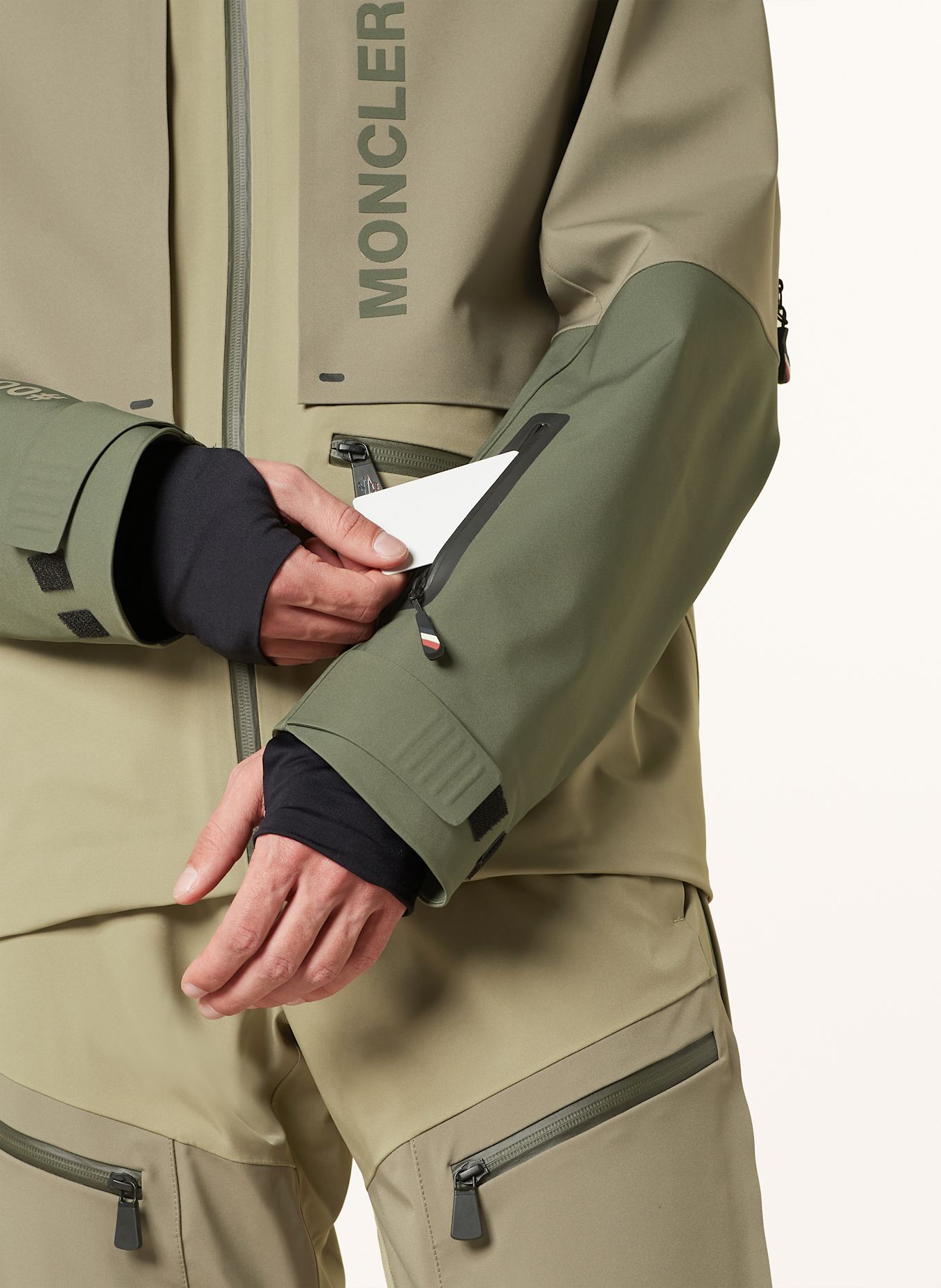 MONCLER GRENOBLE Hardshell-Skijacke FUSSEN: OLIV / KHAKI