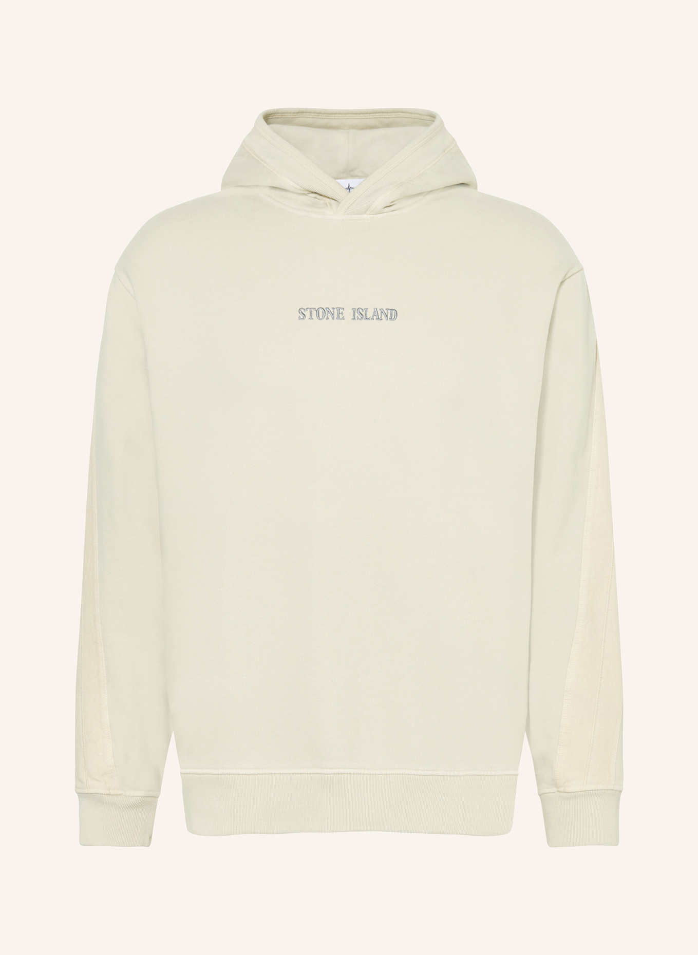 Mens Hoodies White Stone Island Hoodie STONE ISLAND Logo Hoodie