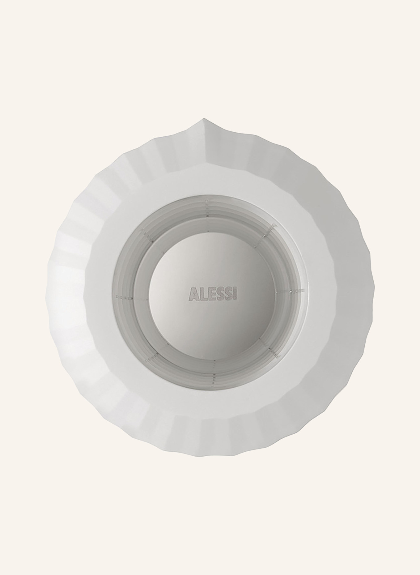 ALESSI Espressokapselhalter PLISSÉ: CREME
