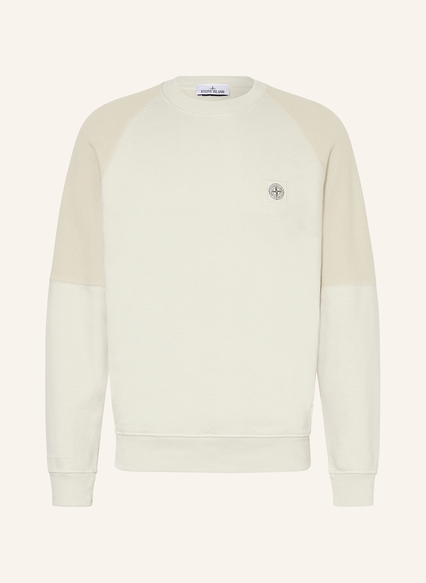 Stone island cream sweatshirt hotsell