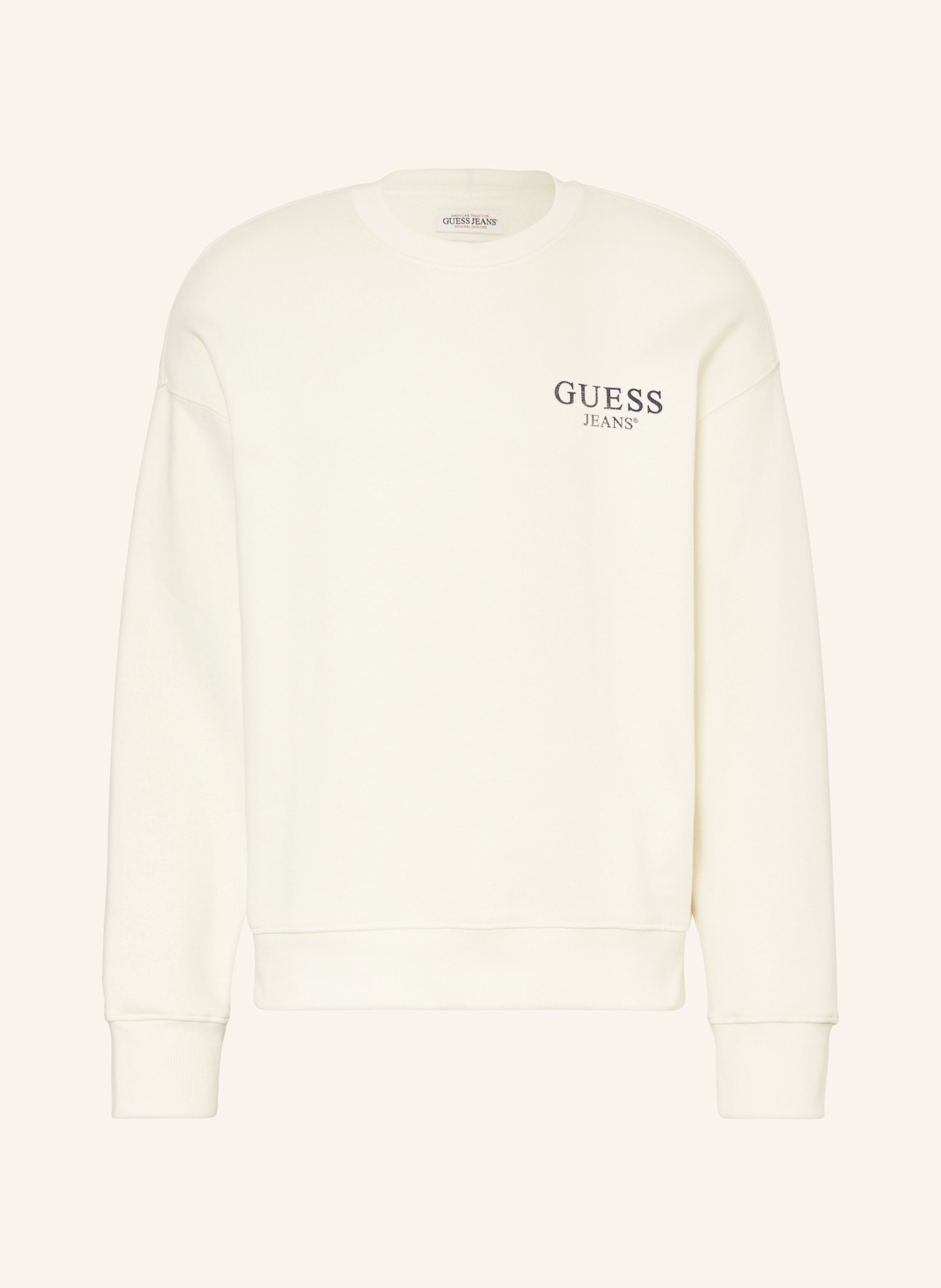 Cream guess sweatshirt on sale