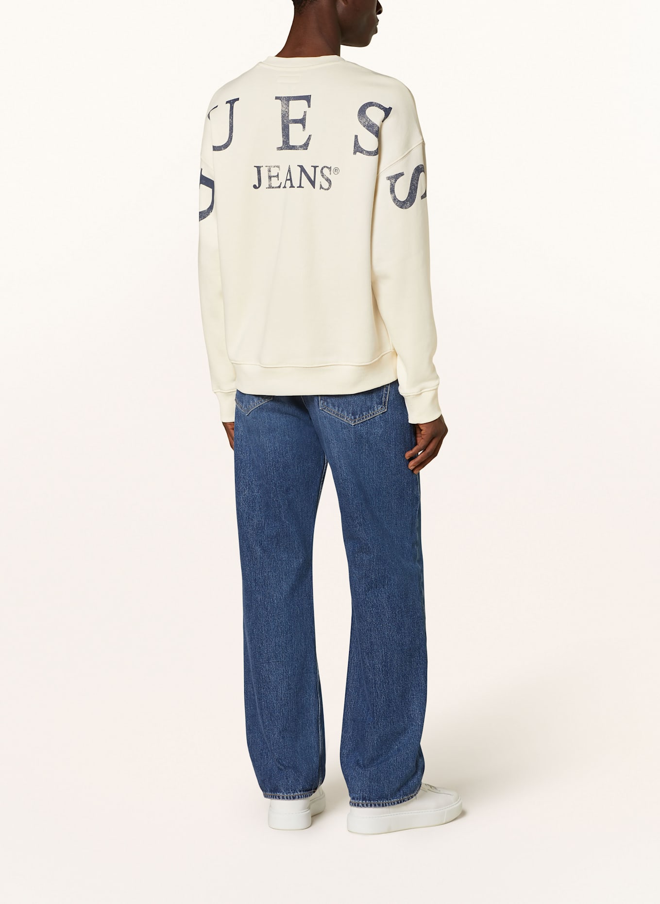 GUESS JEANS Bluza nierozpinana, Kolor: KREMOWY/ CZARNY (Obrazek 2)