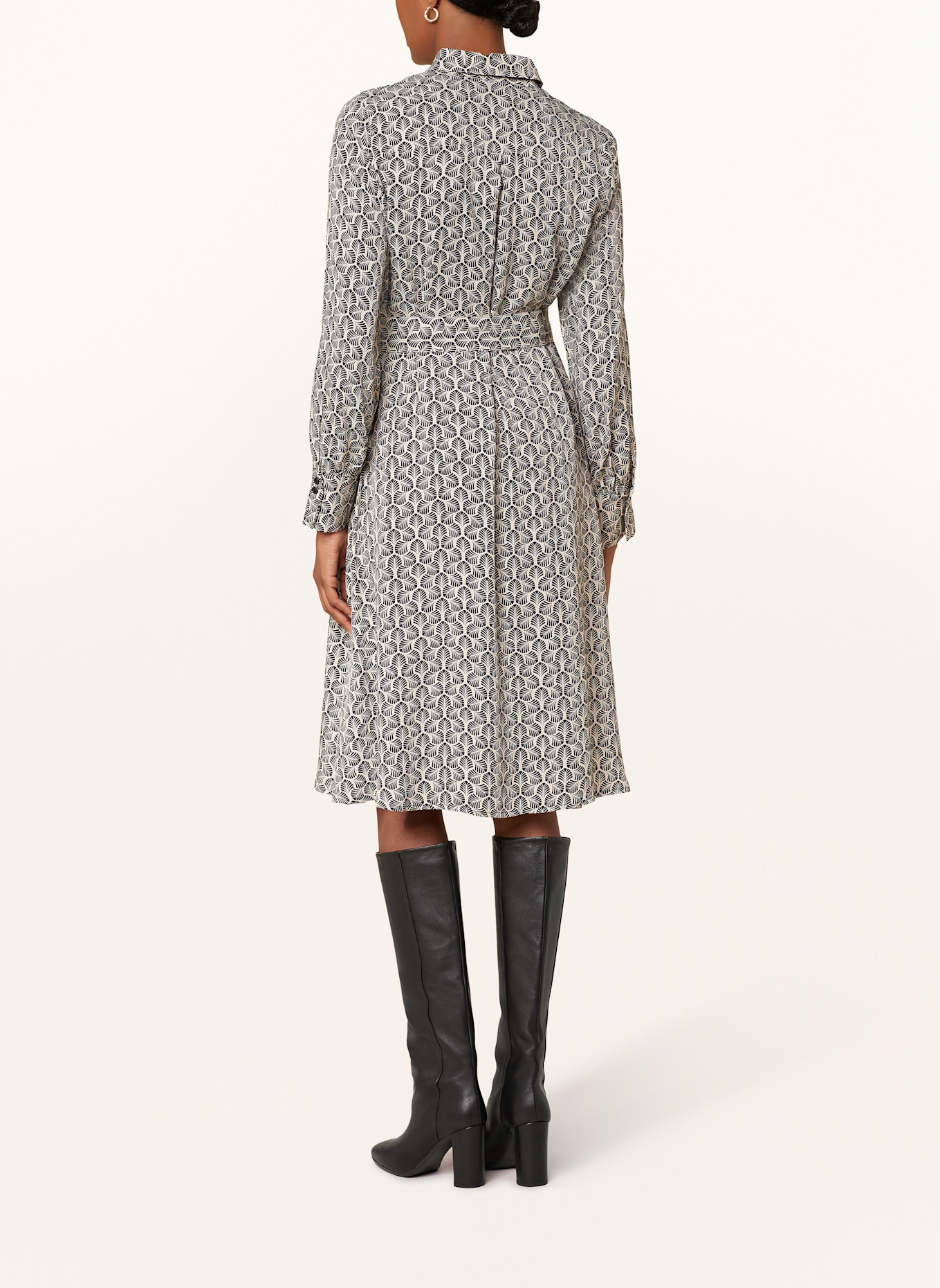 MORE & MORE Overhemdjurk: BEIGE / ZWART