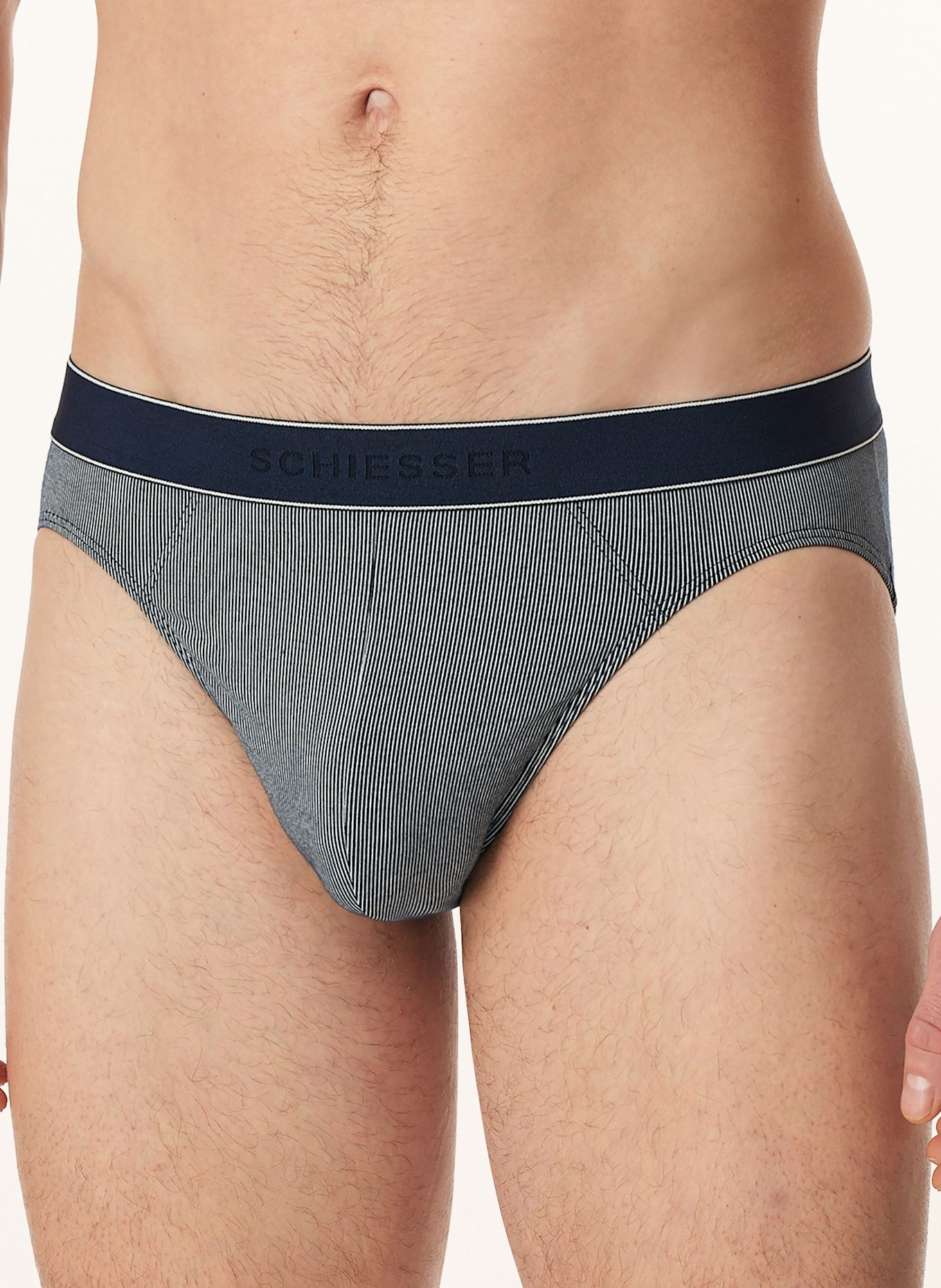 SCHIESSER Slip DUALITY FUNCTION: DUNKELBLAU / WEISS