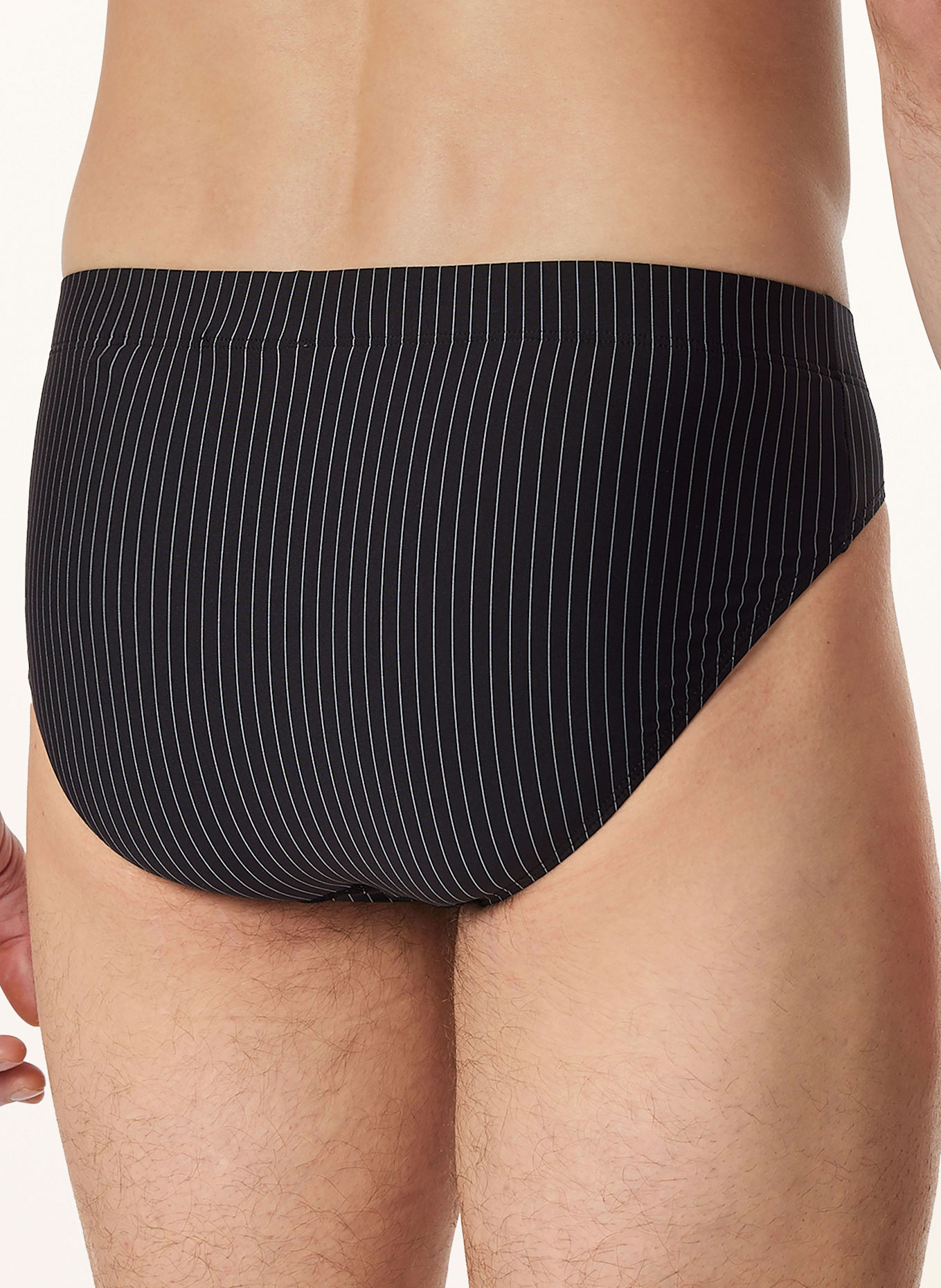 SCHIESSER PURE MICRO briefs: BLACK / LIGHT GRAY