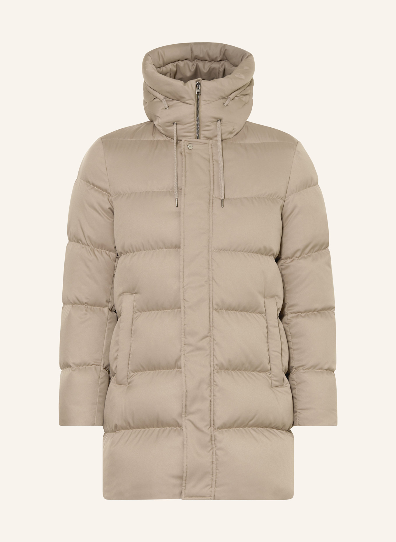 HERNO Down jacket with detachable faux fur