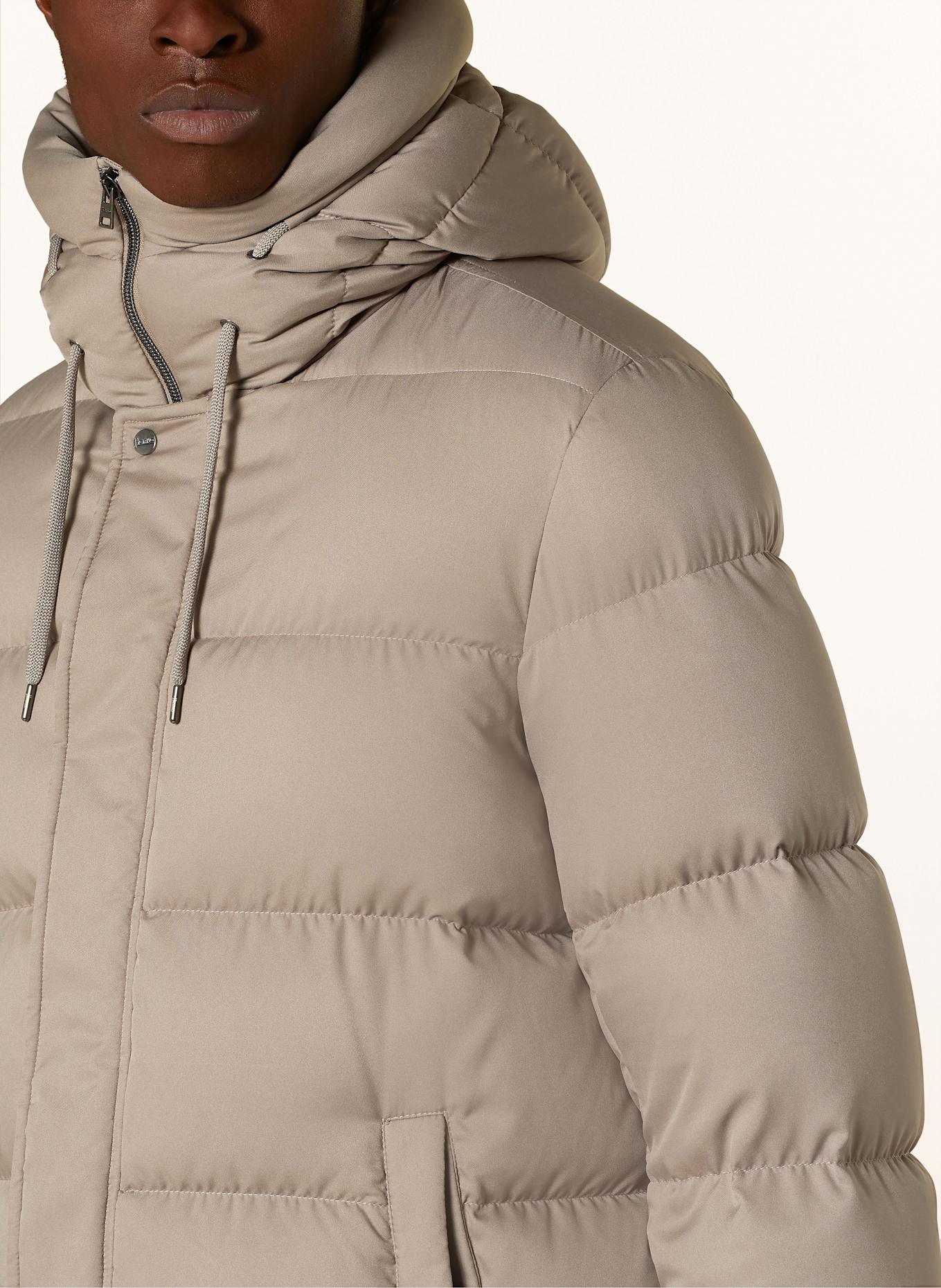 【送料&関税込】Herno elisa Beige Down Jacket With Fur Detai ELISA