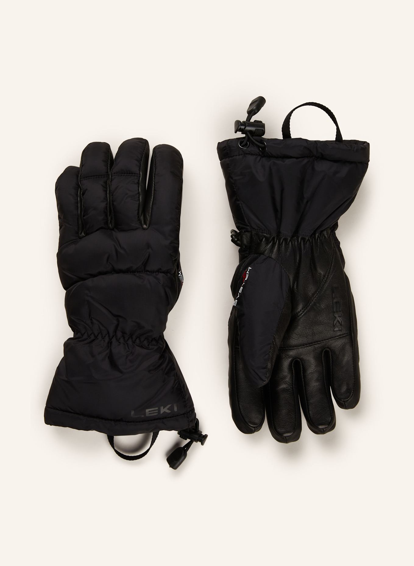 LEKI Skihandschuhe GRIFFIN 3D: SCHWARZ