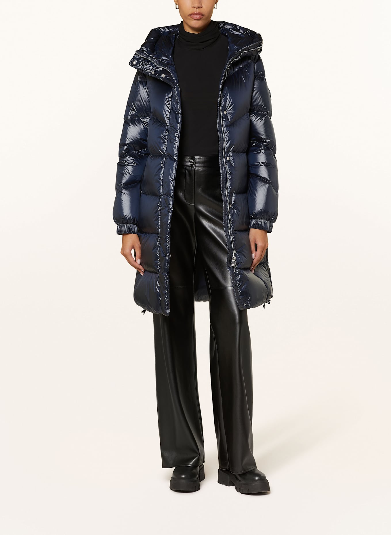 WOOLRICH Down coat ALIQUIPPA: DARK BLUE