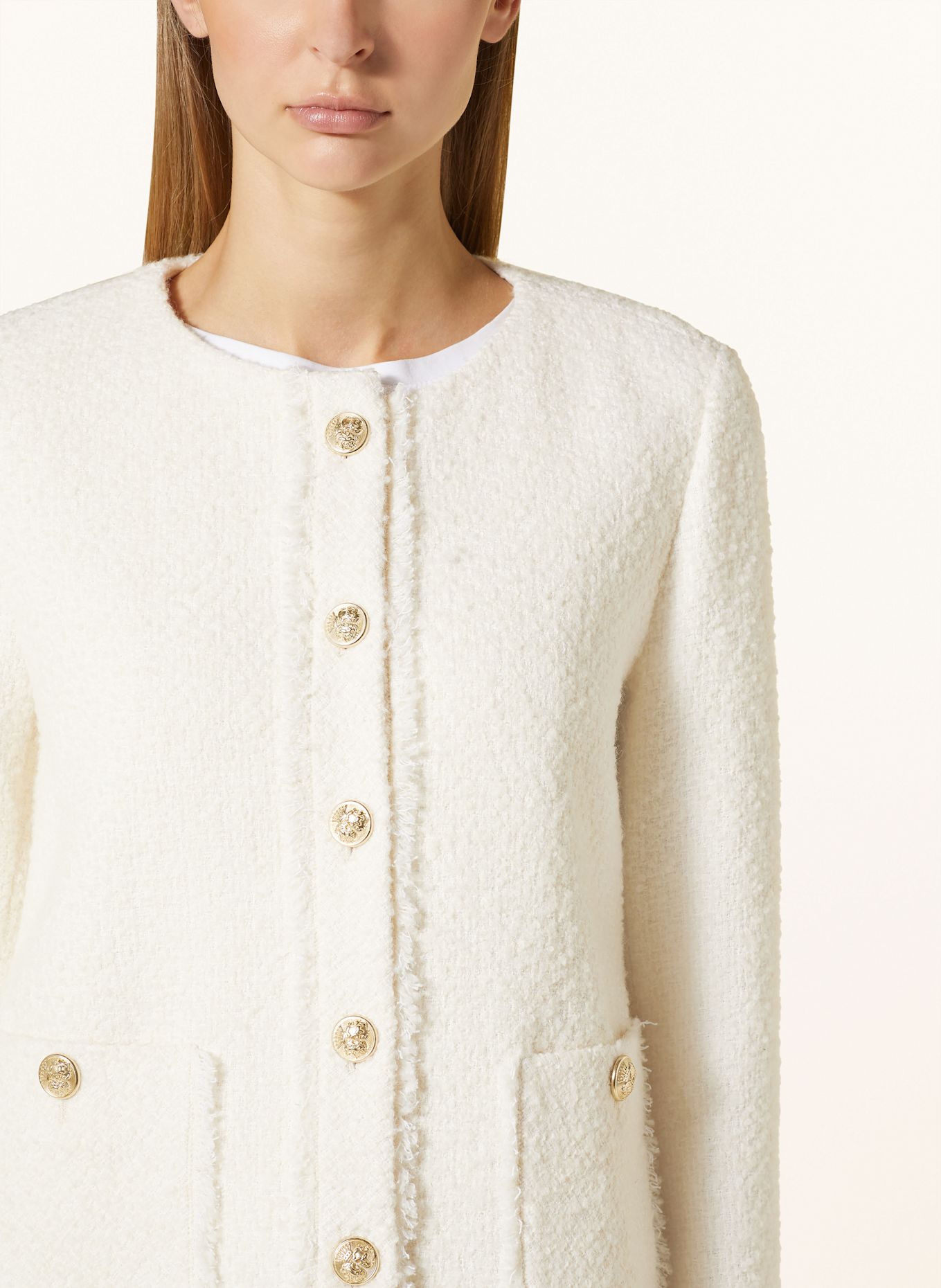White Label Boucle box jacket