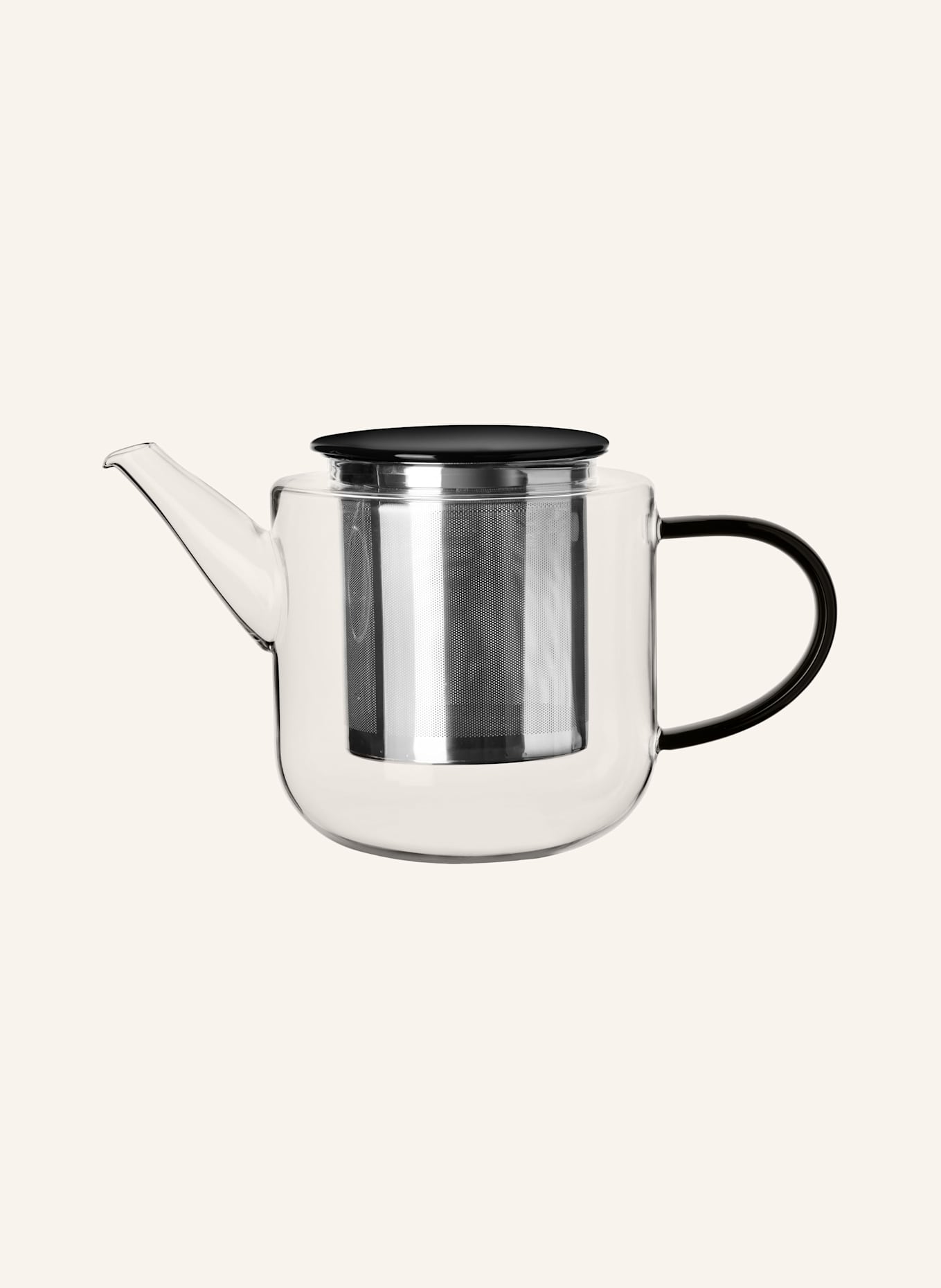 ASA Théière COPPA: BLANC / NOIR