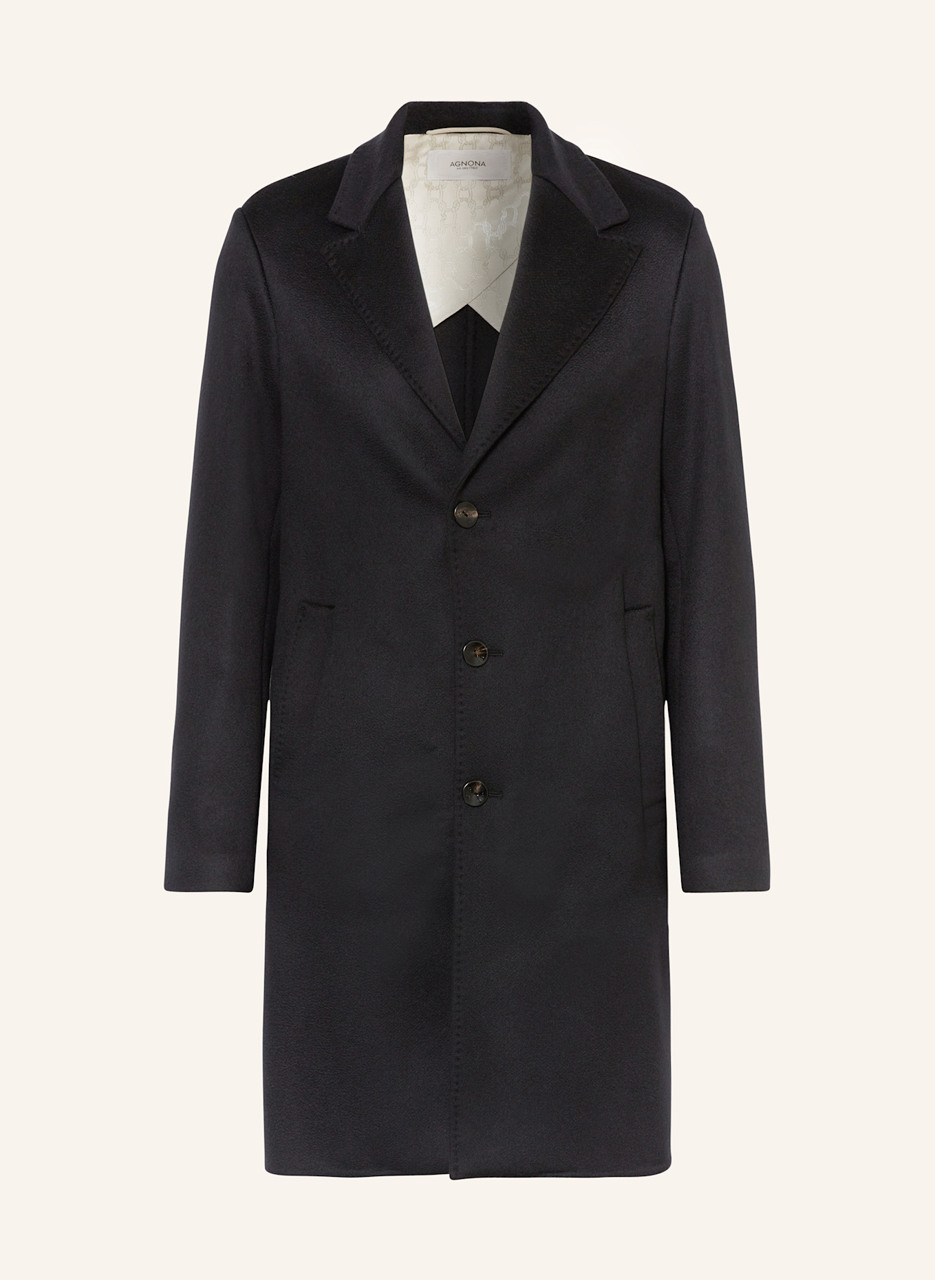 AGNONA Cashmere-Mantel: SCHWARZ