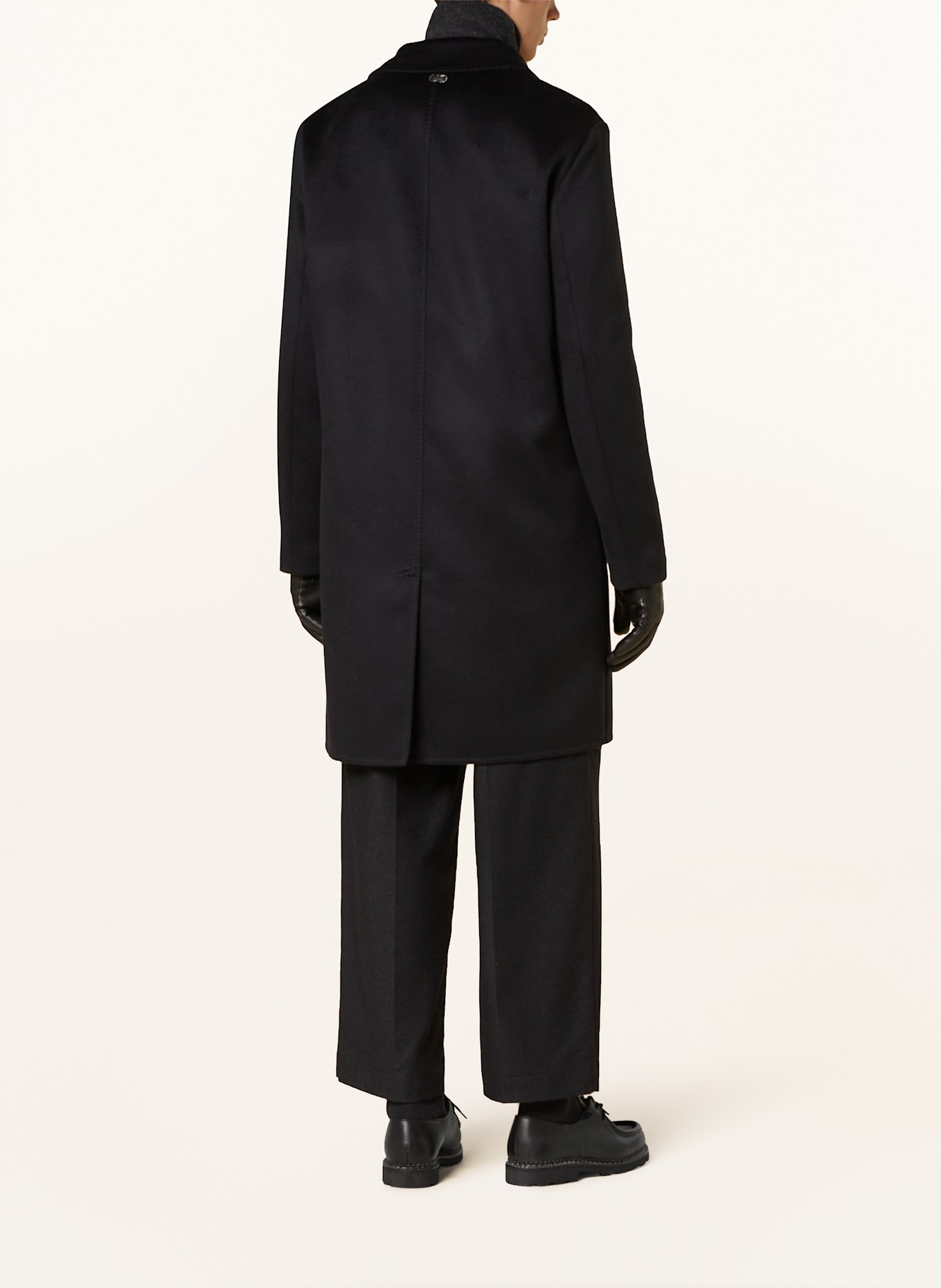 AGNONA Cashmere-Mantel: SCHWARZ