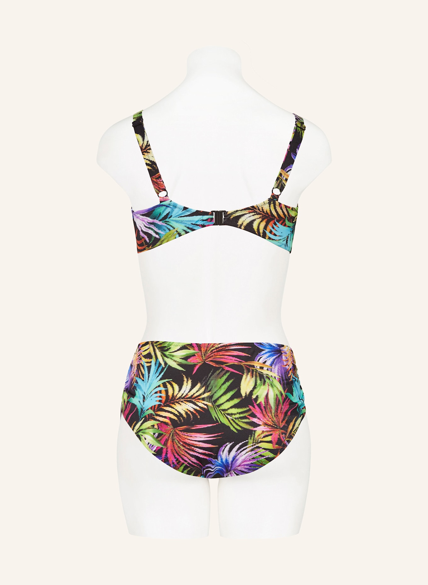 Charmline PALMERAIE VIEW underwired bikini, Color: BLACK/ TURQUOISE/ ORANGE (Image 3)