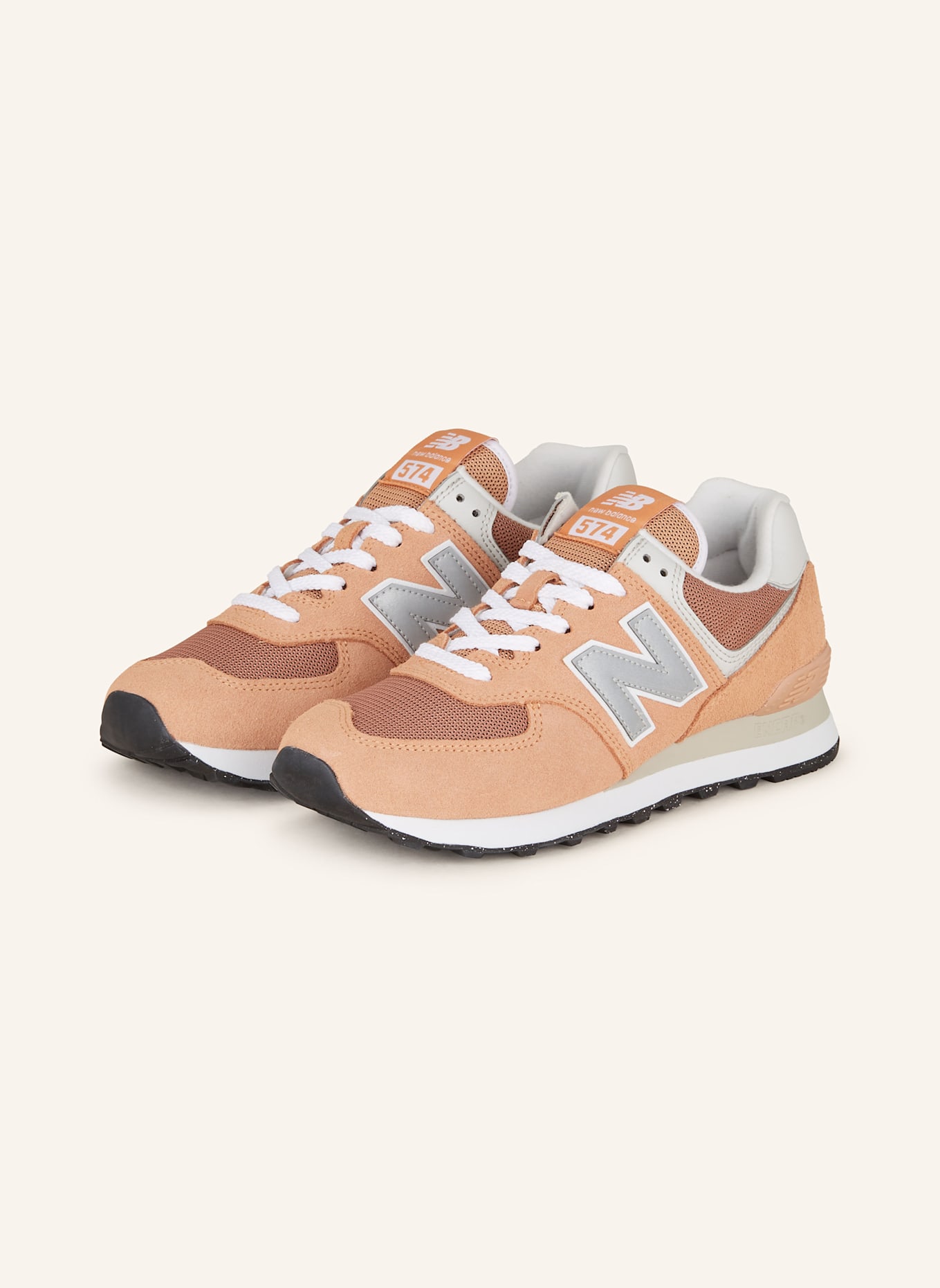 New balance 574 salmon clearance