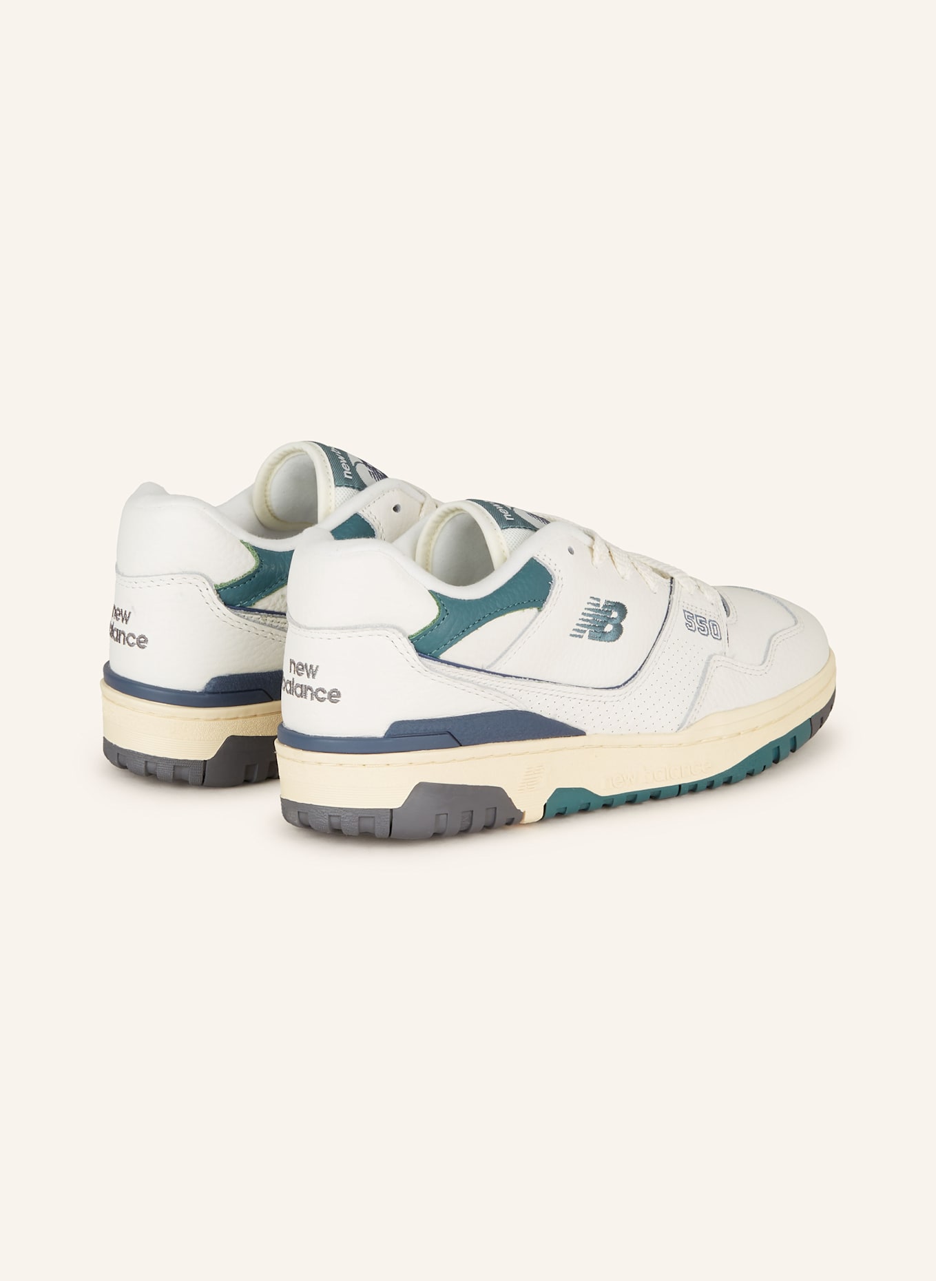 new balance Sneakers 550, Color: WHITE/ GREEN (Image 2)