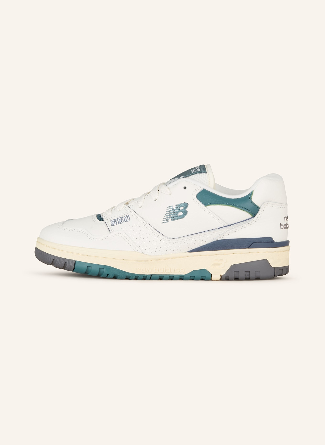 new balance Sneakers 550, Color: WHITE/ GREEN (Image 4)
