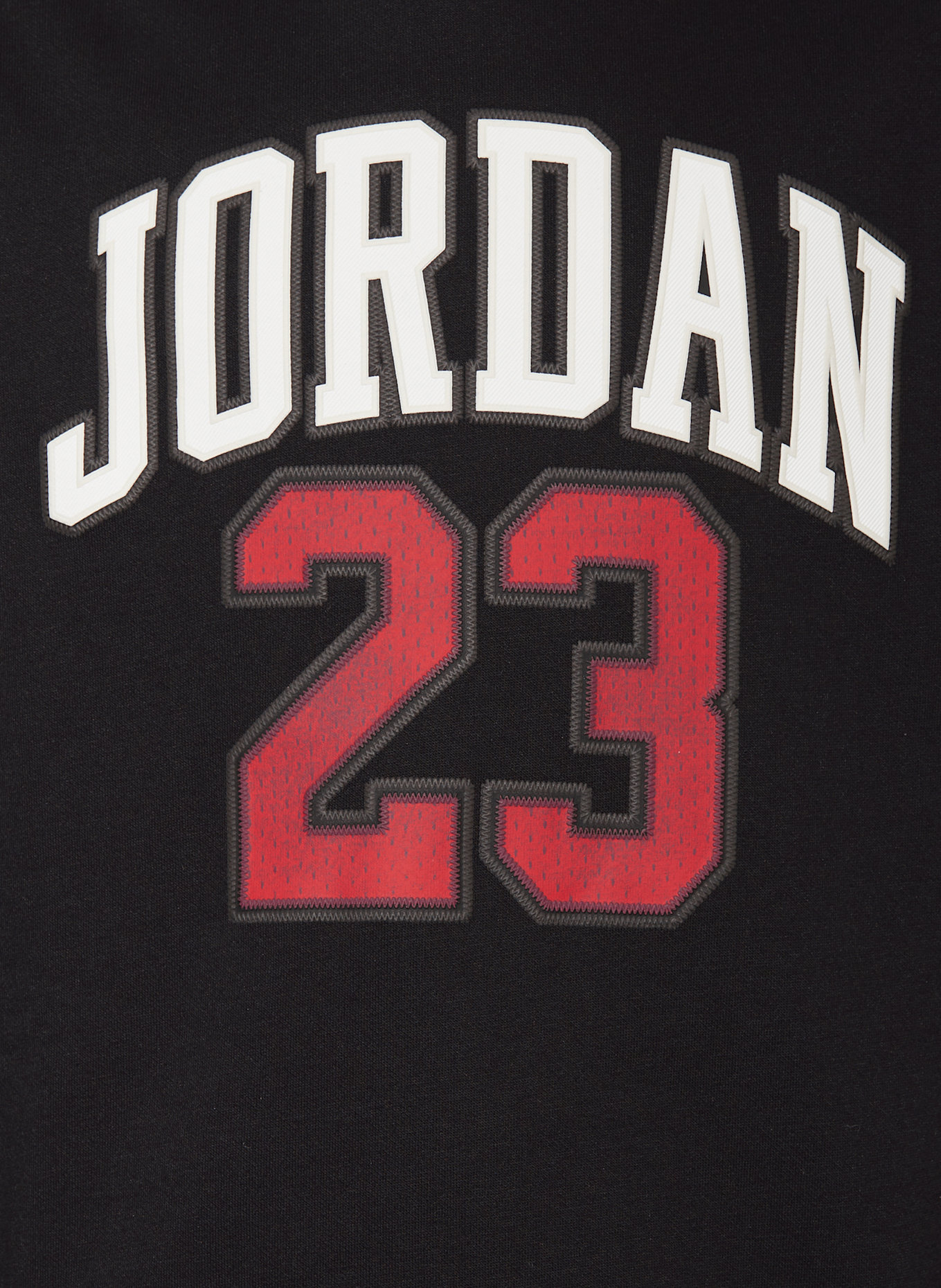 JORDAN Mikina s kapucí: ČERNÁ / BÍLÁ / ČERVENÁ