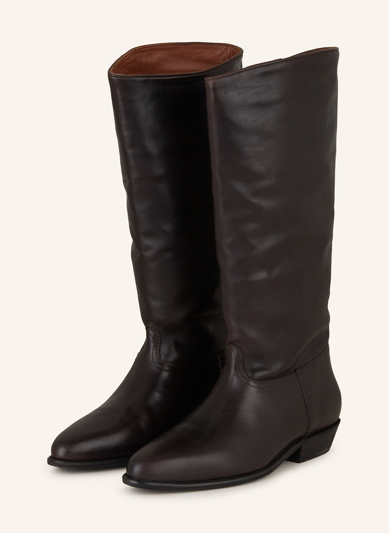 BRONX Cowboy boots KENDR-A: DARK BROWN