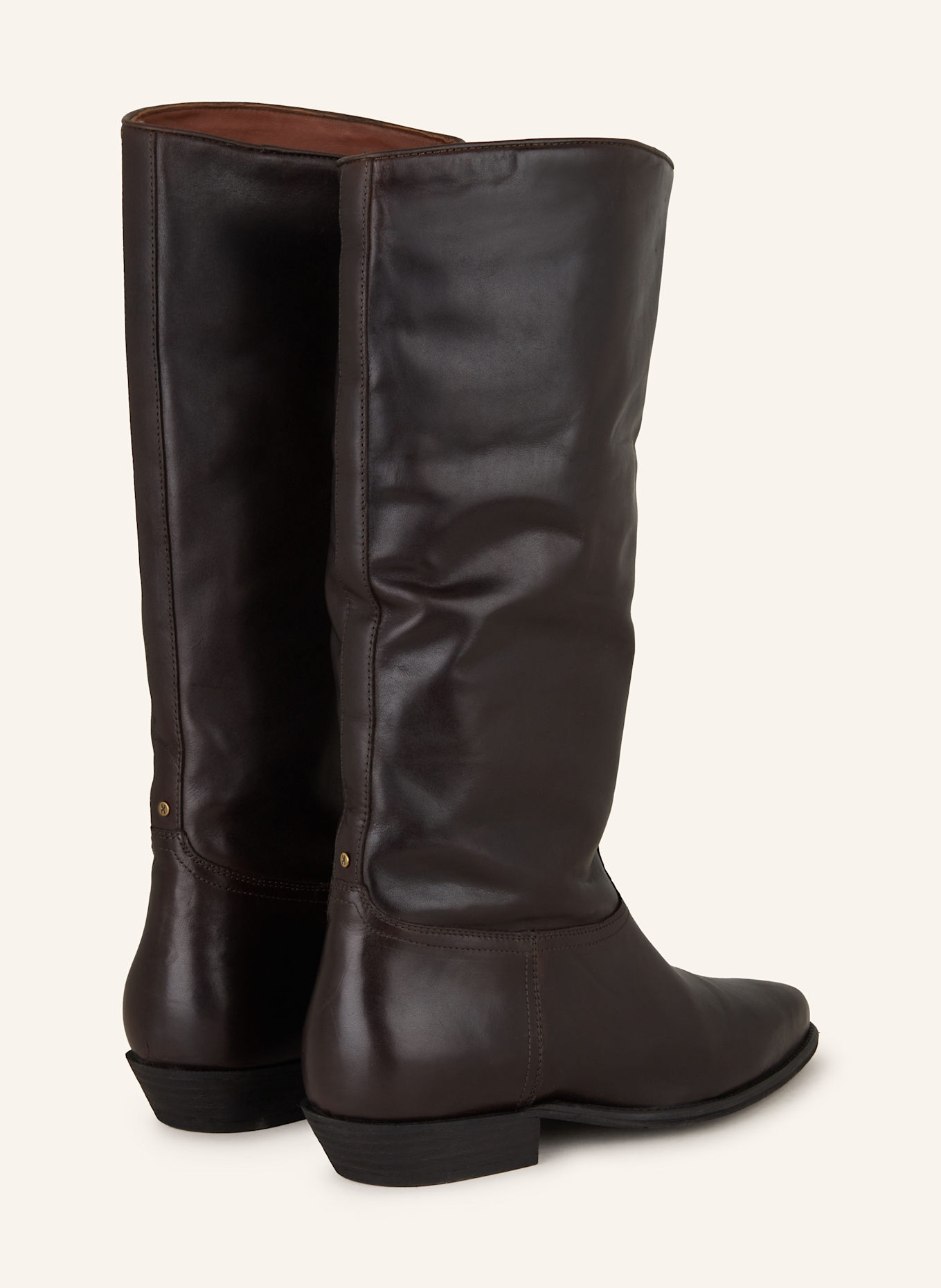 BRONX Cowboy boots KENDR-A: DARK BROWN
