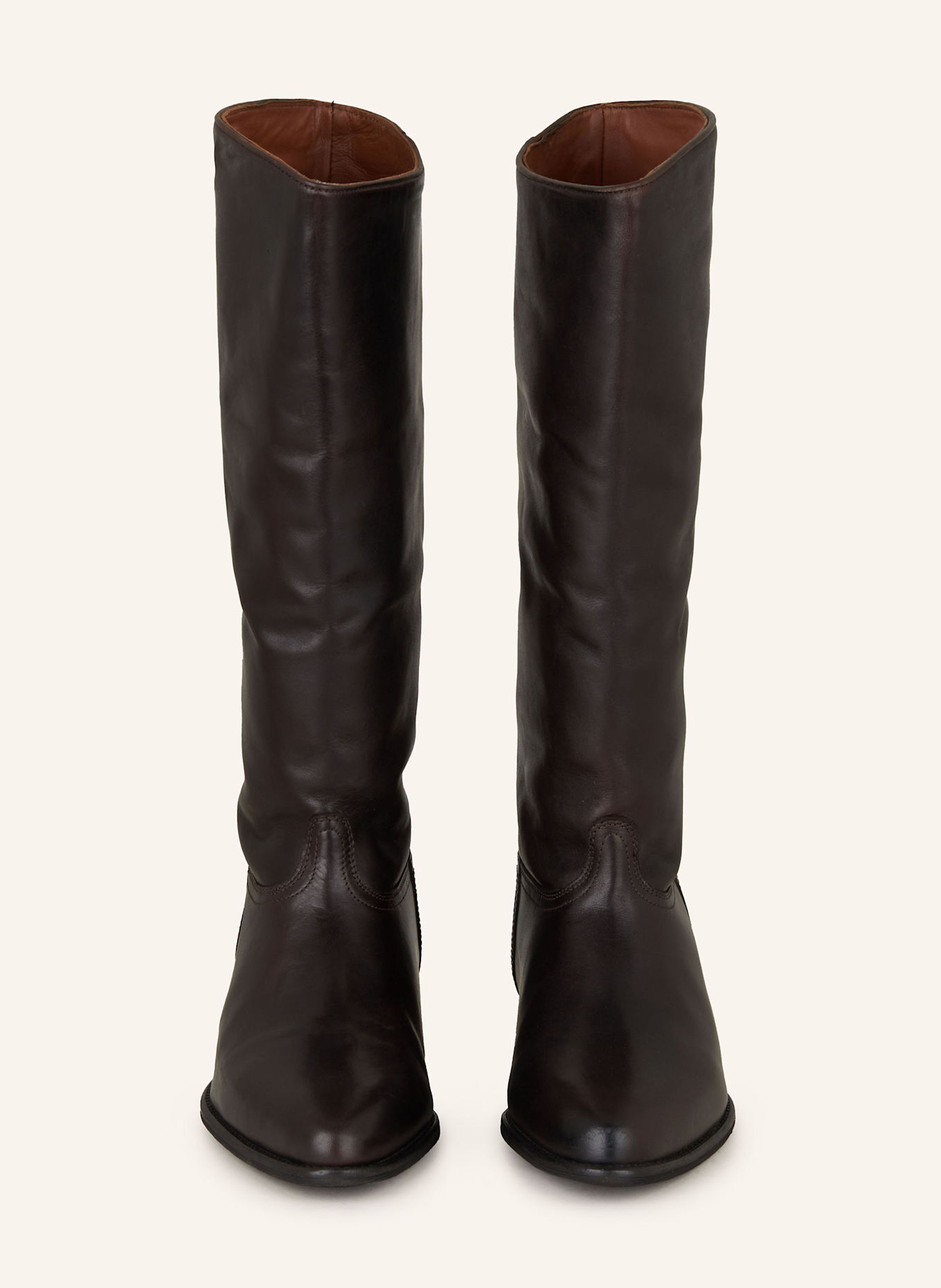 BRONX Cowboy boots KENDR-A: DARK BROWN
