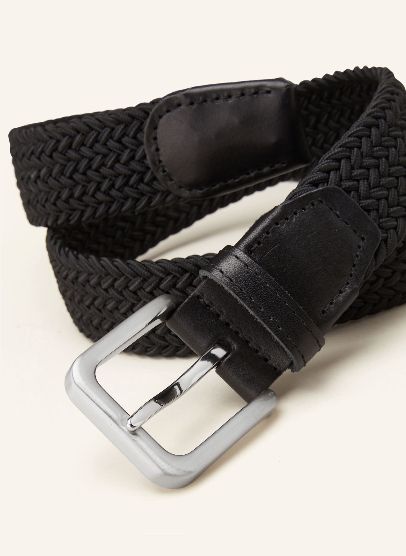 JACK&JONES Flechtgürtel: SCHWARZ