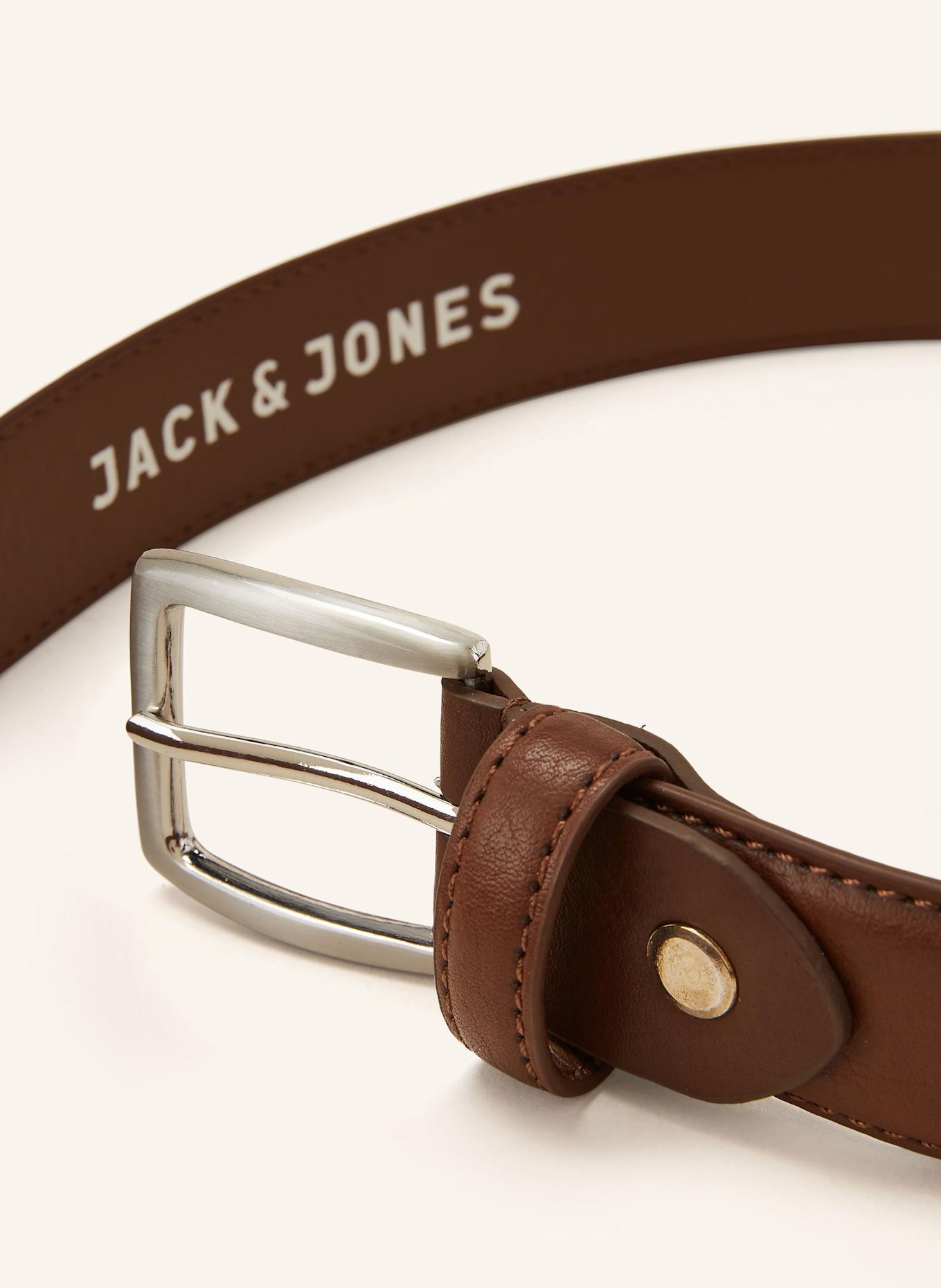 JACK&JONES Ledergürtel: BRAUN