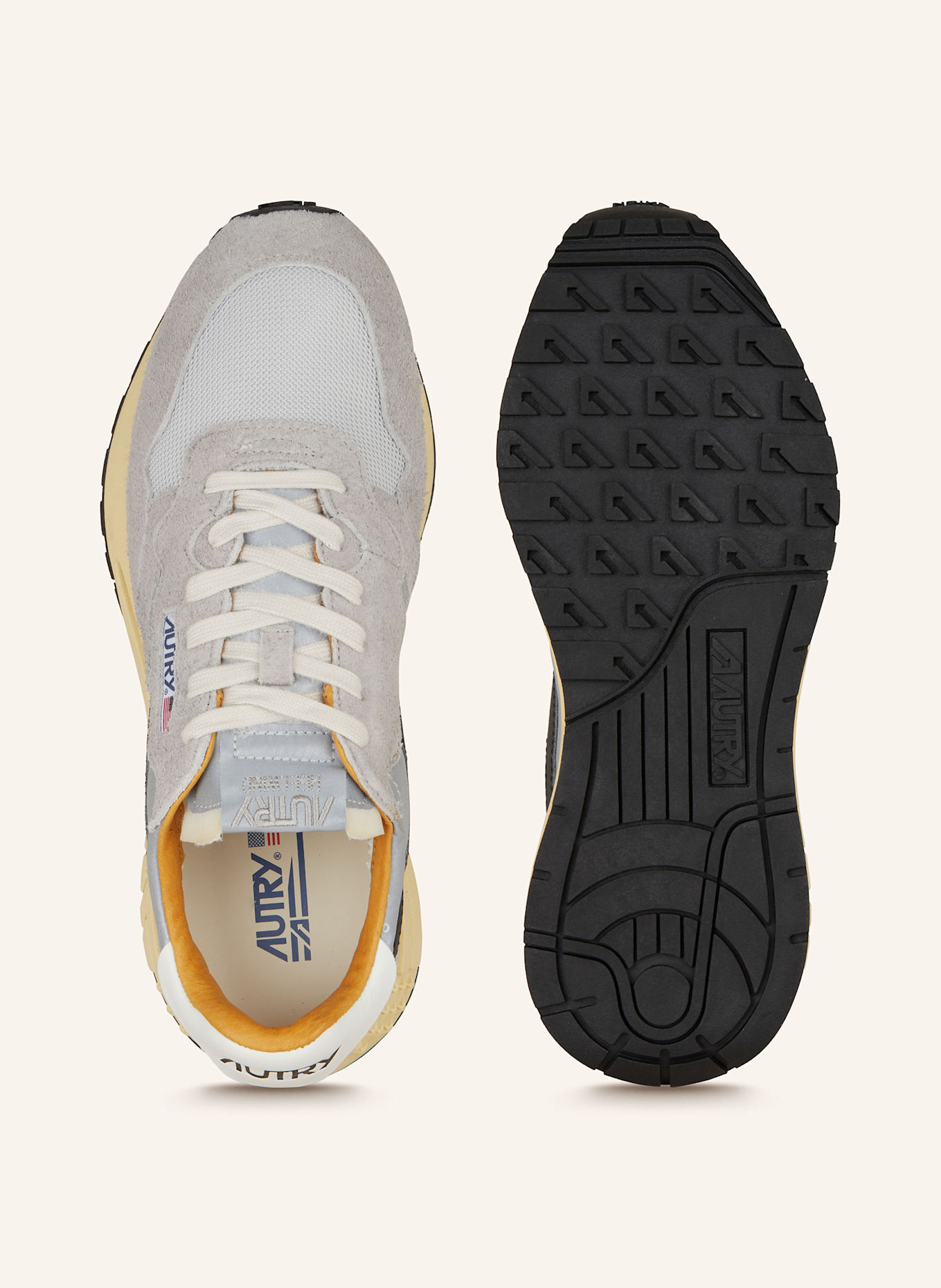 AUTRY Sneakers REELWIND LOW: LIGHT GRAY / SILVER