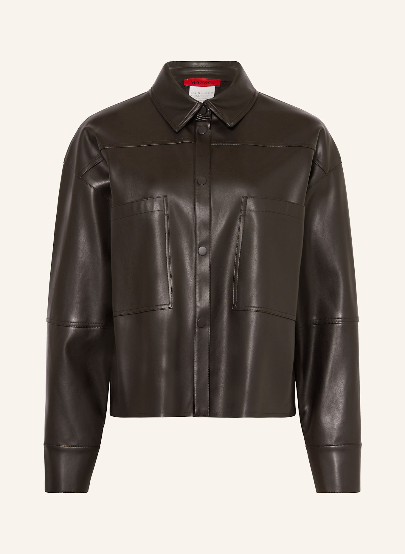 MAX Co. SAND jacket in leather look