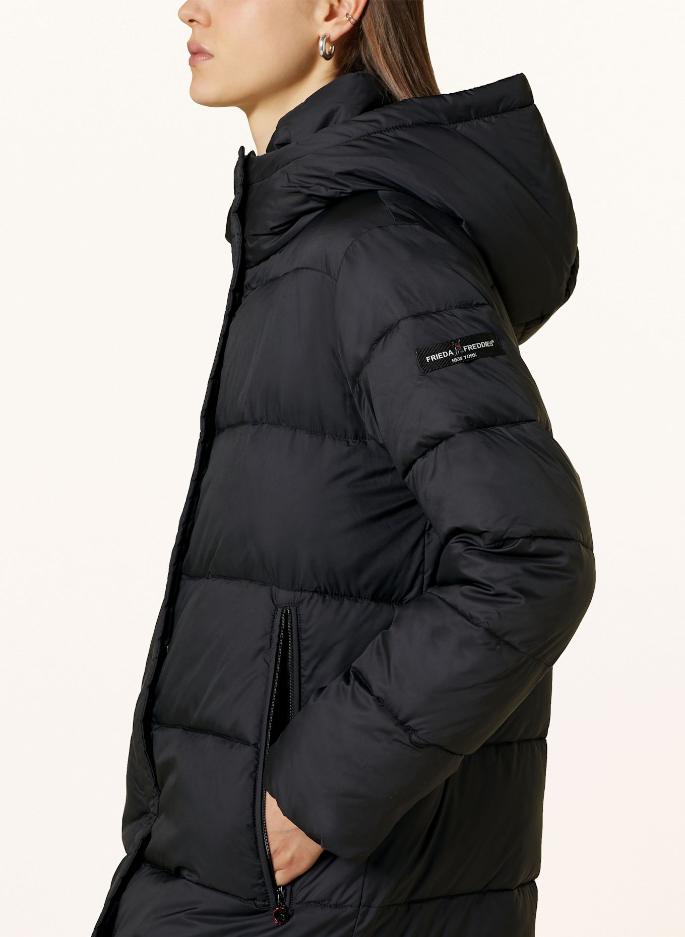 FRIEDA & FREDDIES Steppmantel CLEVELAND: SCHWARZ
