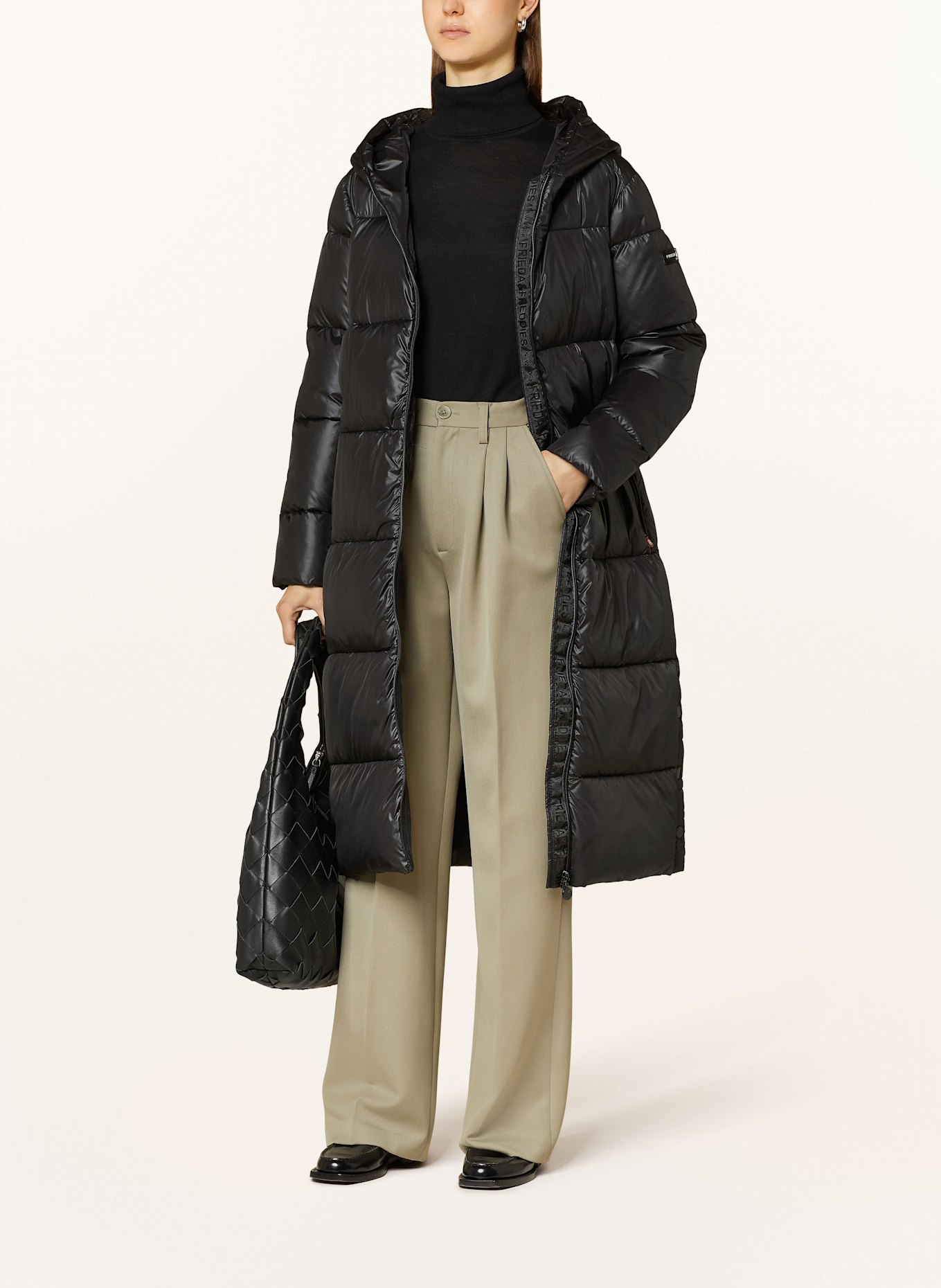 FRIEDA & FREDDIES Quilted coat SHELLY, Color: BLACK (Image 2)